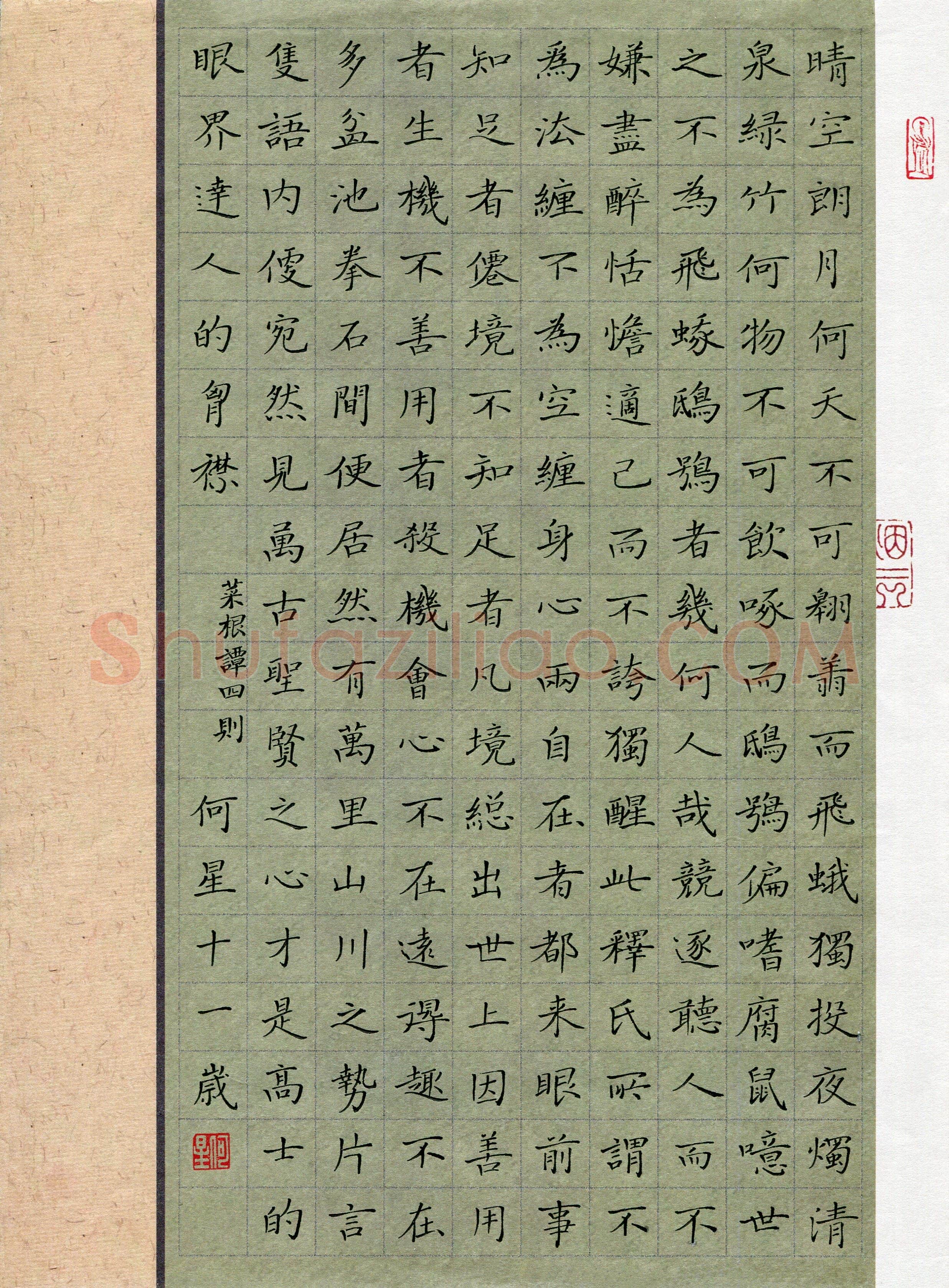 何星(少儿组 11岁 特等奖)硬笔书法大赛获奖作品,何星硬笔书法作品
