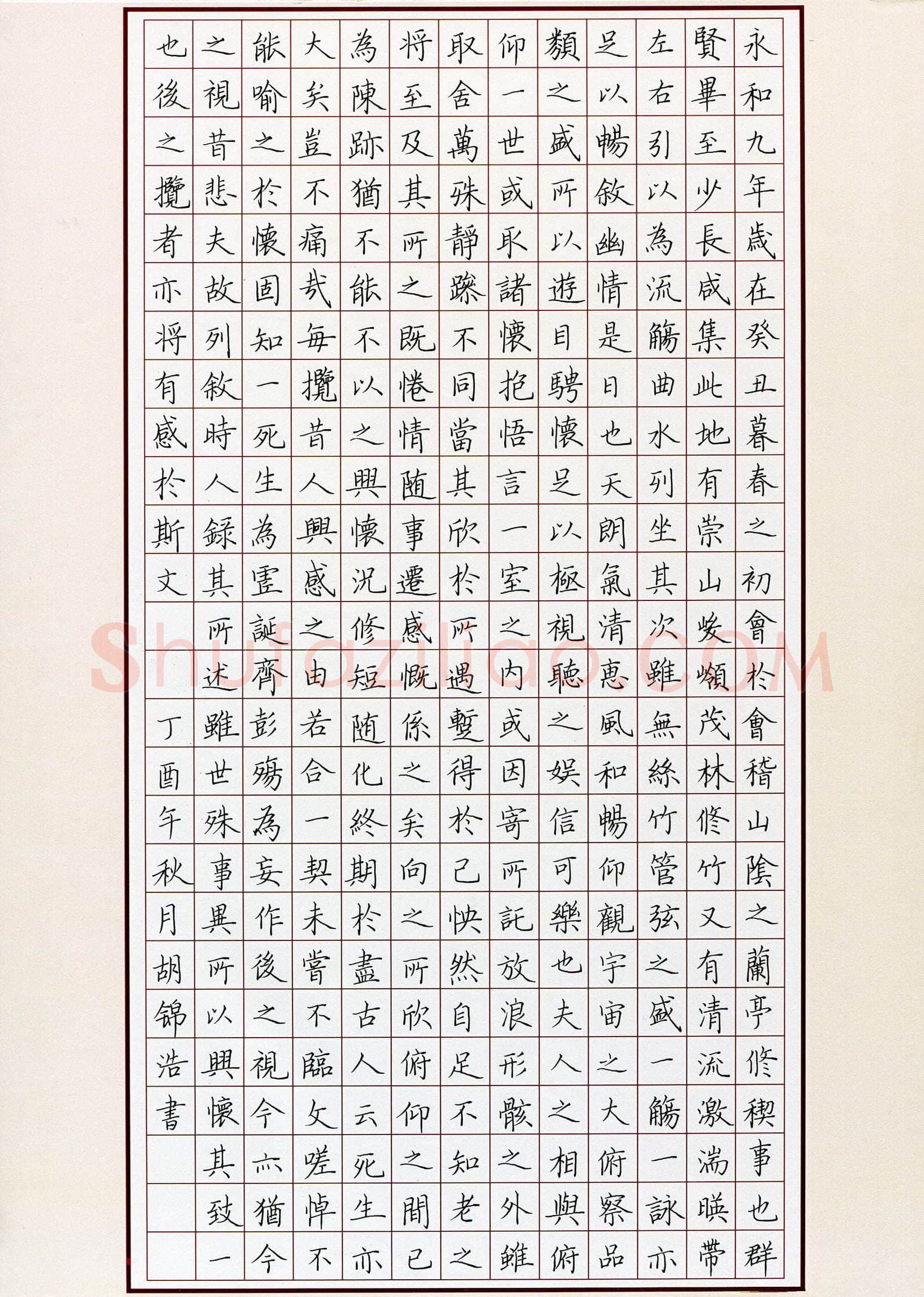 胡锦浩(少儿组 17岁 金奖)硬笔书法大赛获奖作品,胡锦浩硬笔书法作品
