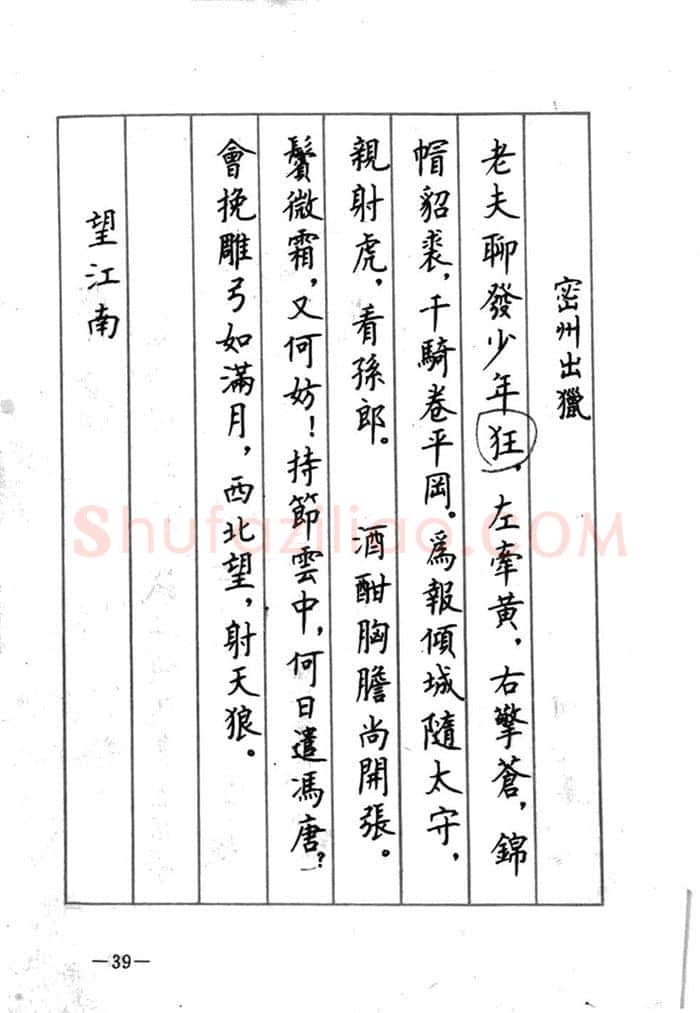 顾仲安硬笔行书字帖,摘自顾仲安《宋词精选五体钢笔字帖》名家字帖