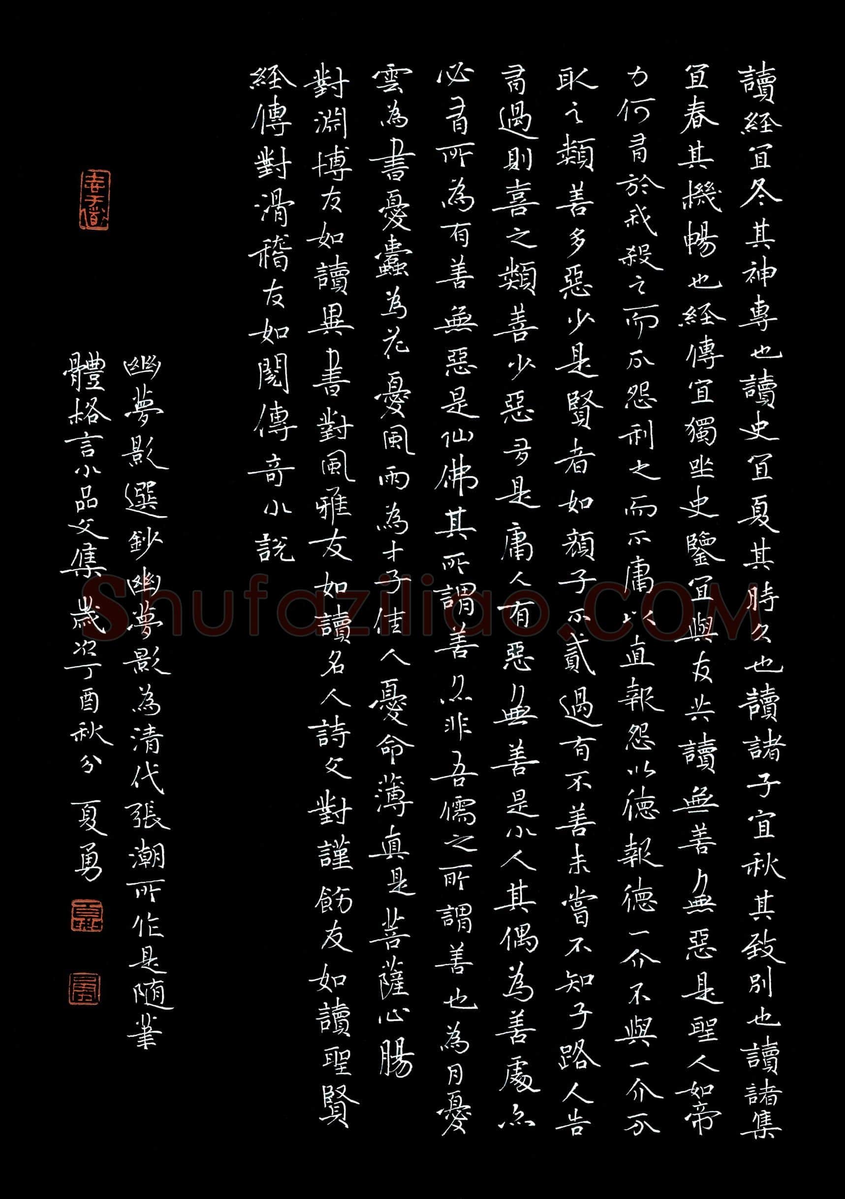 夏勇(成人组 银奖)硬笔书法大赛获奖作品,夏勇硬笔书法作品