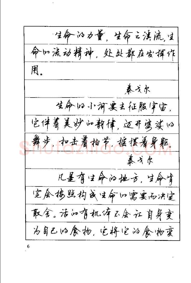 顾仲安硬笔楷书字帖,摘自顾仲安《罗兰小语》行楷字帖