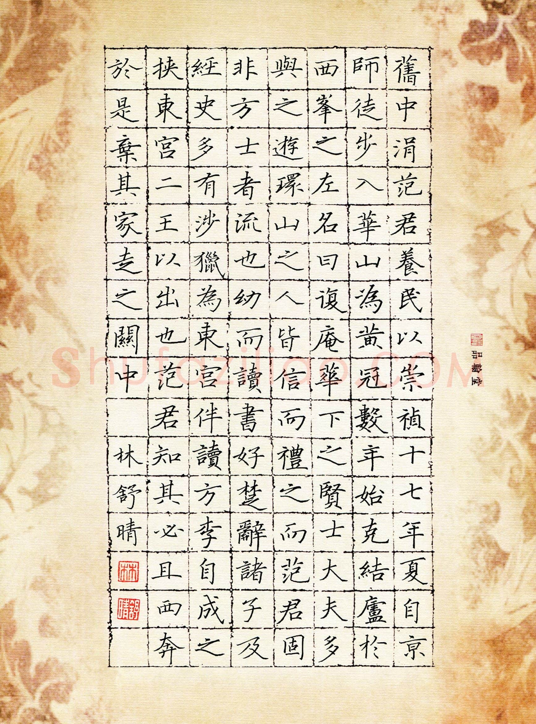 林舒晴(少儿组 13岁 金奖)硬笔书法大赛获奖作品,林舒晴硬笔书法作品