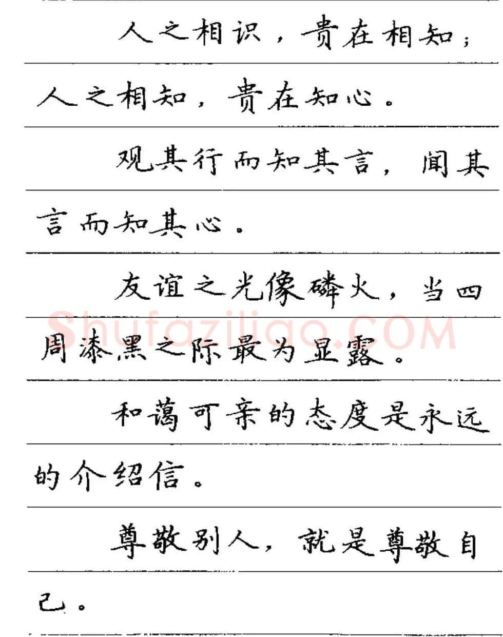 卢中南钢笔字帖《谚语名句》楷书篇 | 硬笔书法字帖