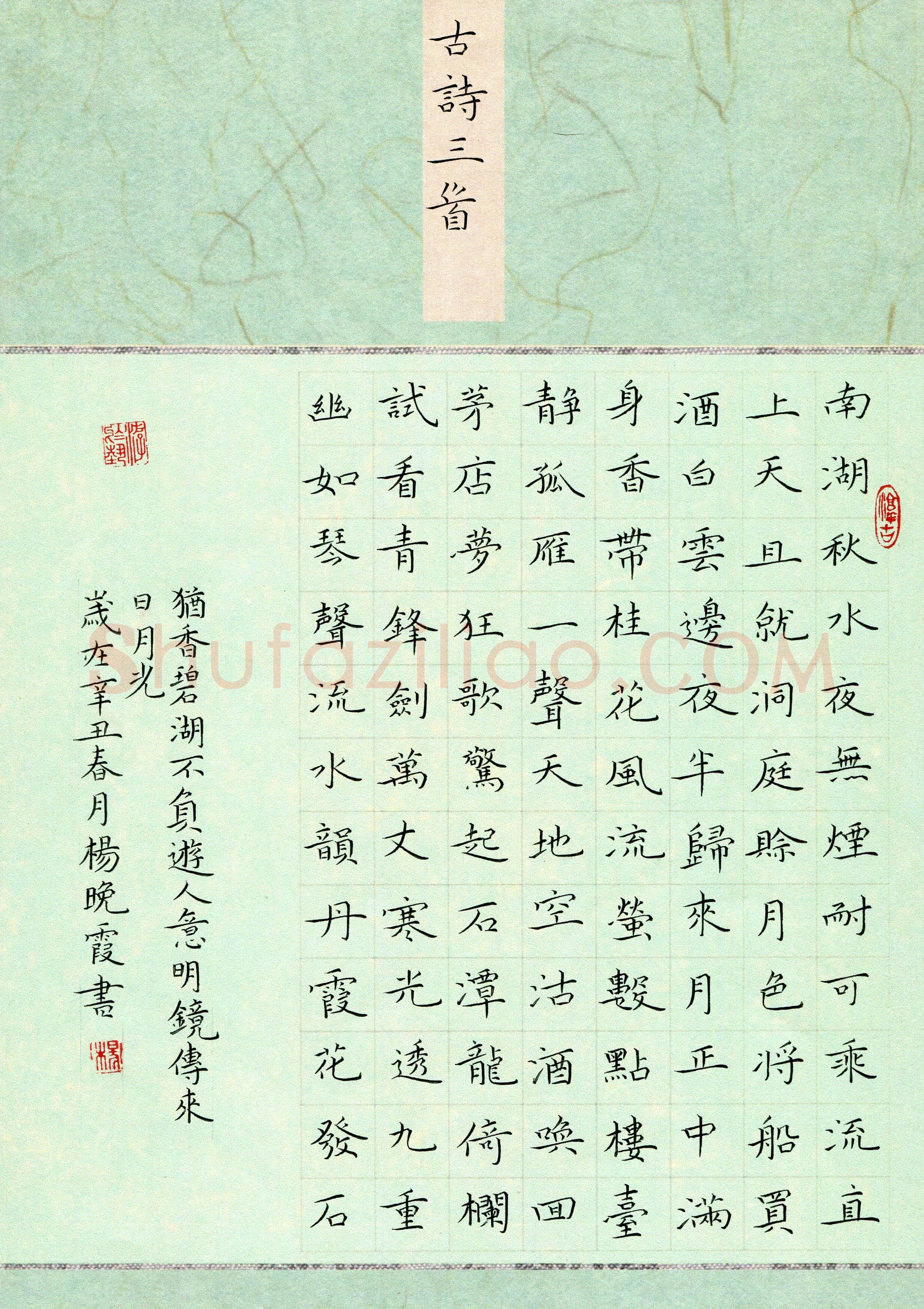 杨晚霞(少儿组 11岁 特等奖)硬笔书法大赛获奖作品,杨晚霞硬笔书法作品