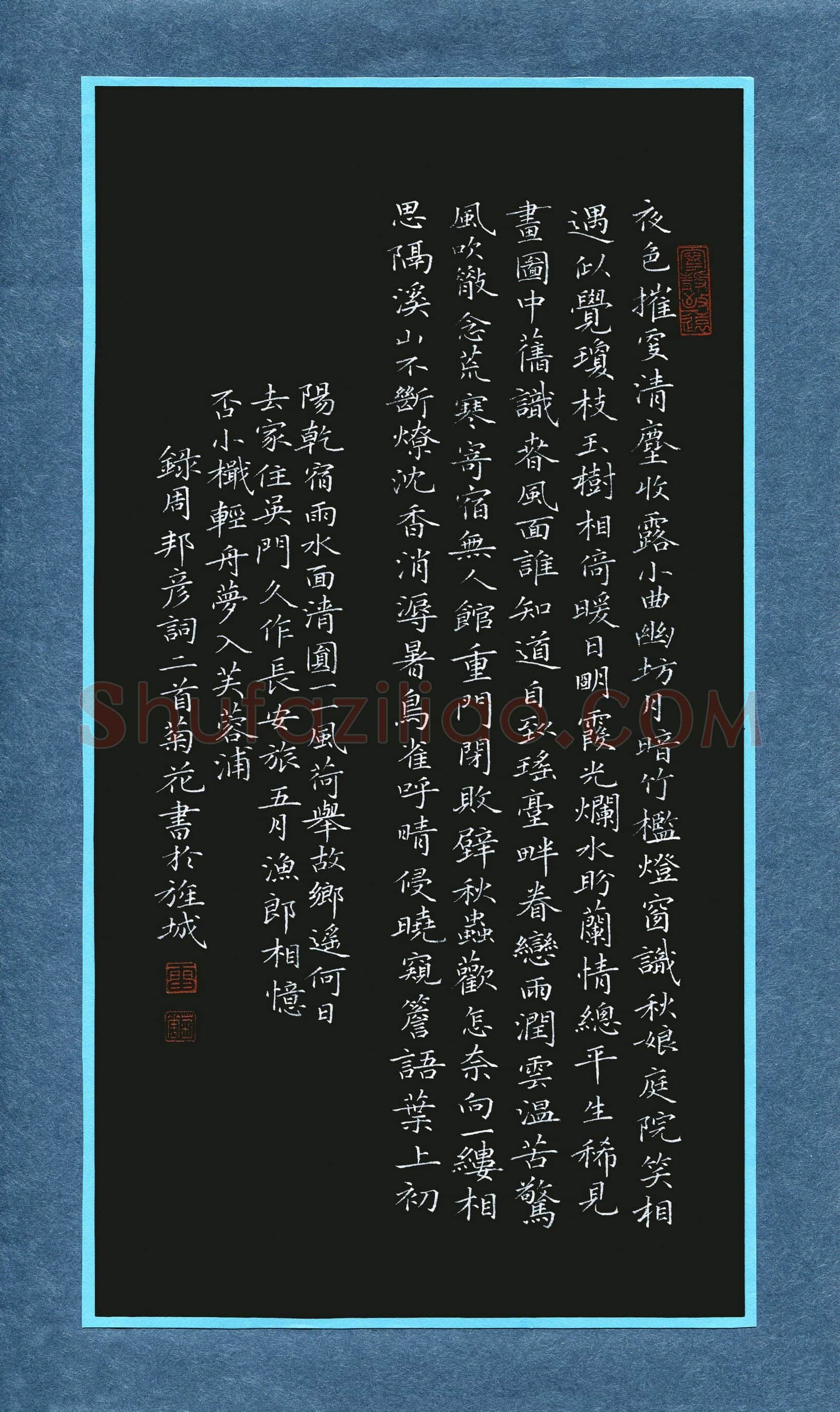 雷菊花(成人组 银奖)硬笔书法大赛获奖作品,雷菊花硬笔书法作品