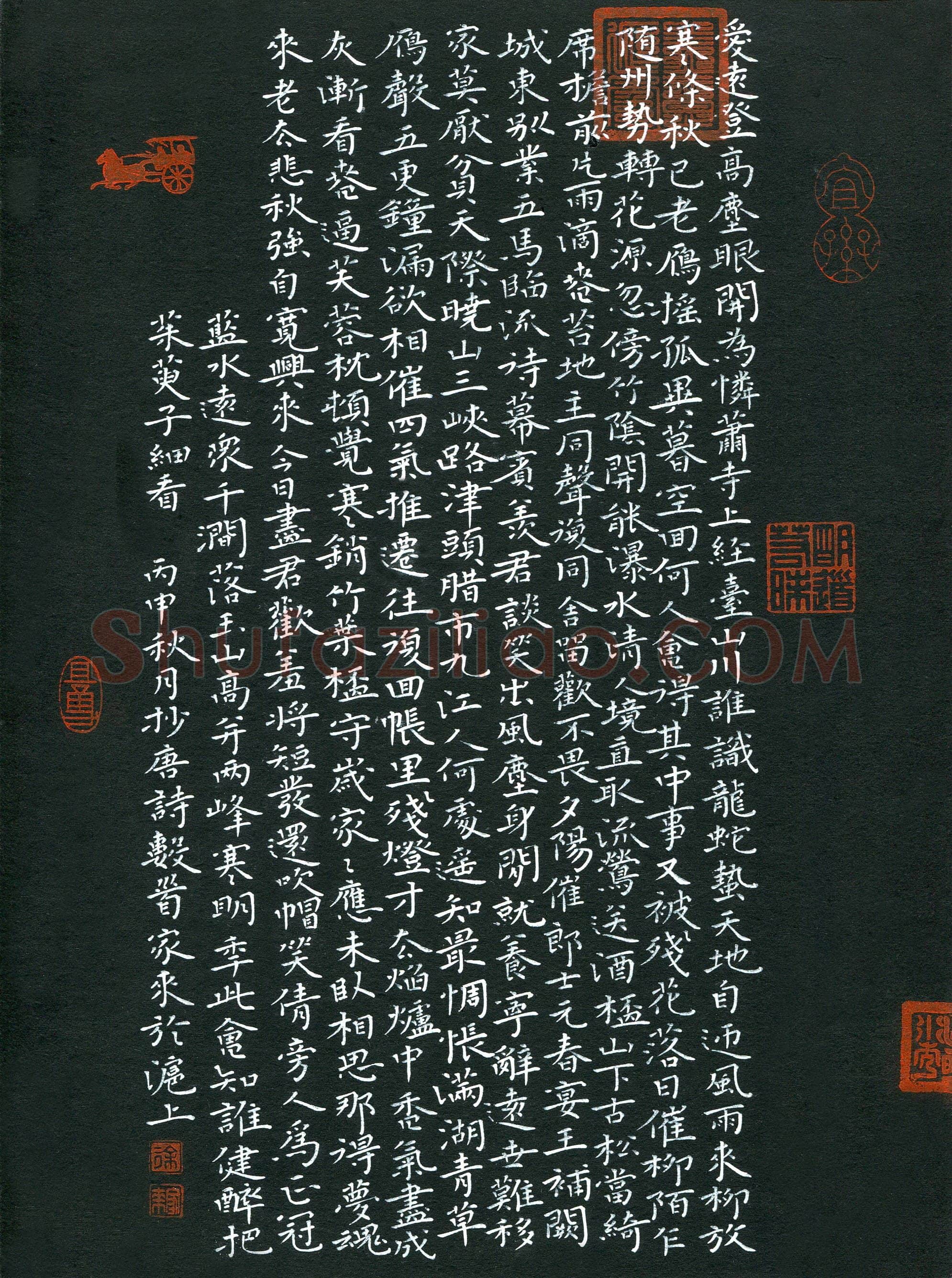 徐家来(成人组 铜奖)硬笔书法大赛获奖作品,徐家来硬笔书法作品