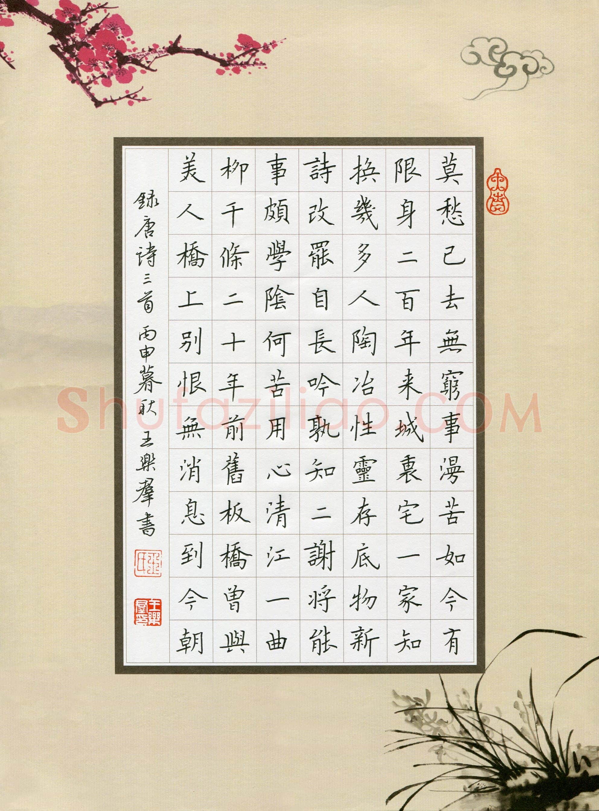 王乐群(成人组)硬笔书法大赛入围作品选登,王乐群硬笔书法作品