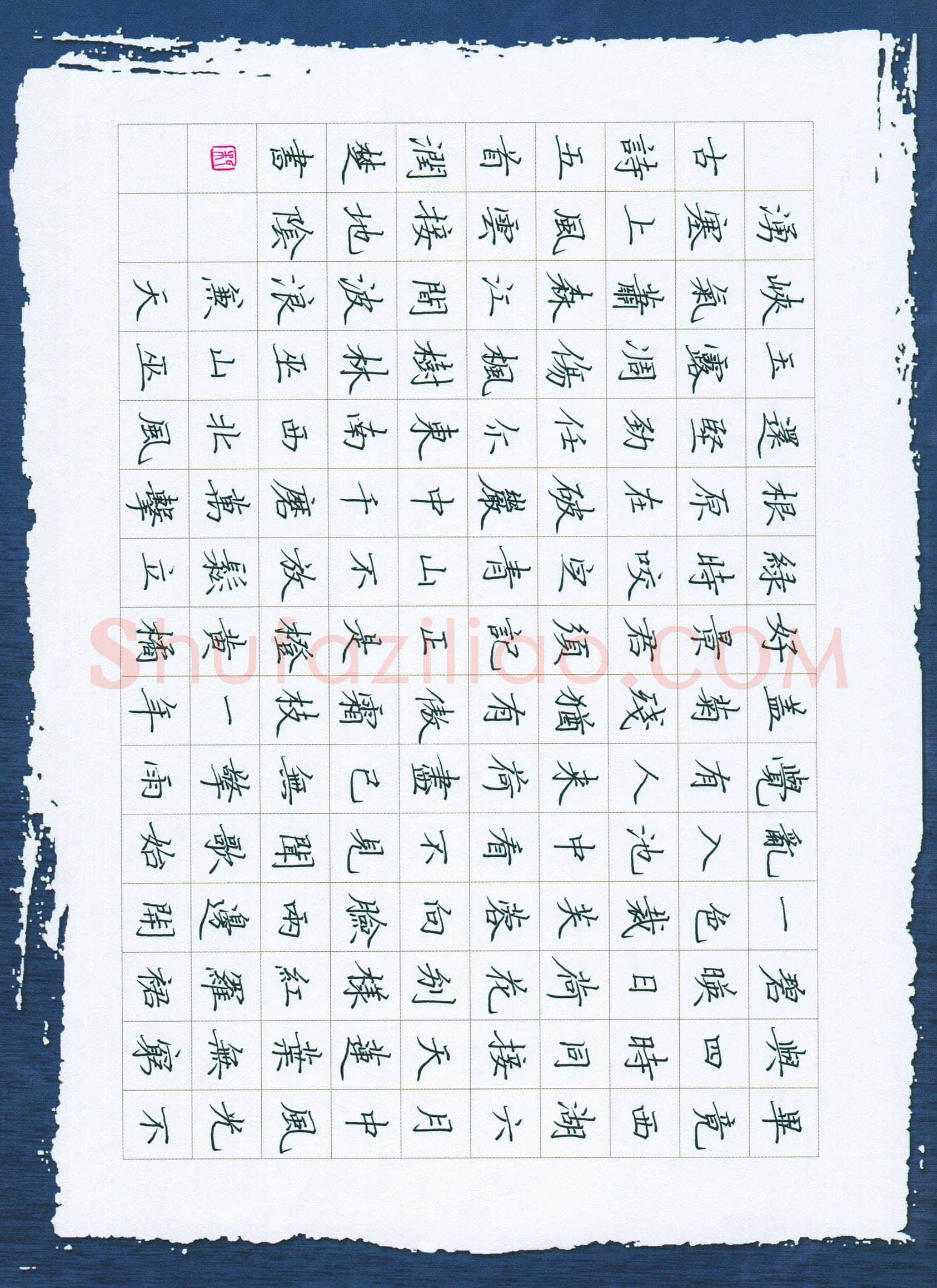 杨易霖(少儿组 13岁 金奖)硬笔书法大赛获奖作品,杨易霖硬笔书法作品