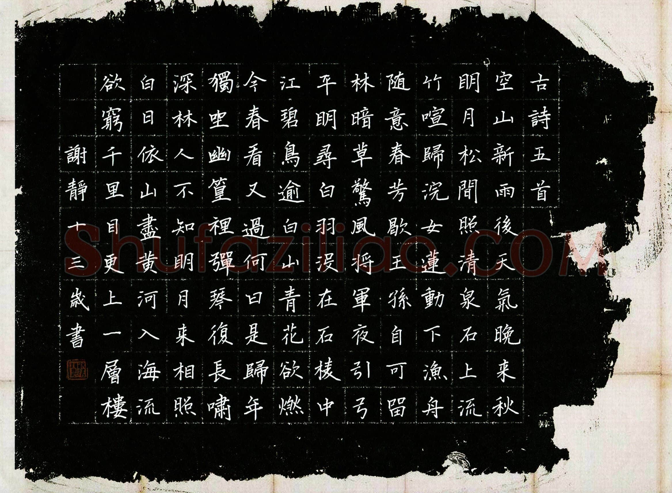 谢静(少儿组 14岁 金奖)硬笔书法大赛获奖作品,谢静硬笔书法作品