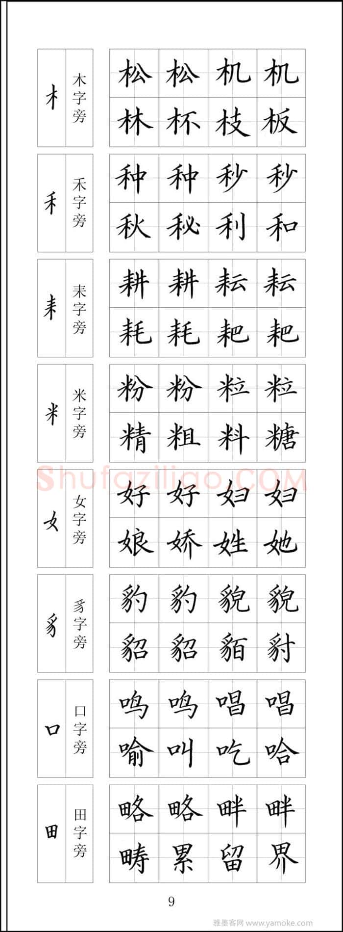 王云厚硬笔楷书字帖,摘自王云厚钢笔楷书字帖（下载打印高清版）