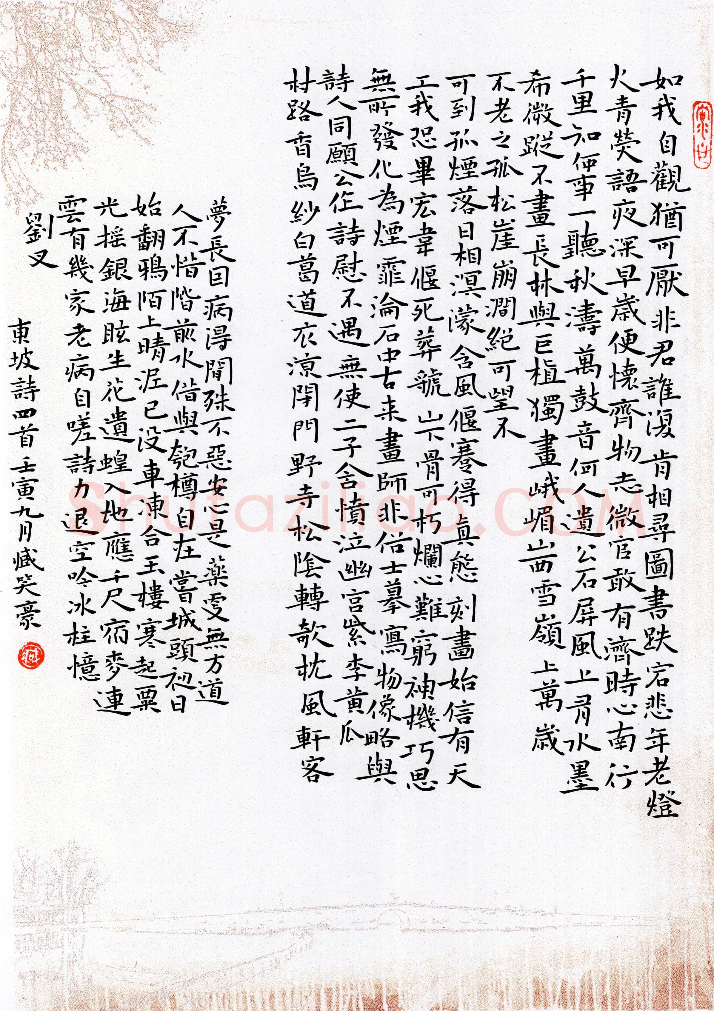臧笑豪(楷书 优秀奖)硬笔书法大赛获奖作品,臧笑豪硬笔书法作品