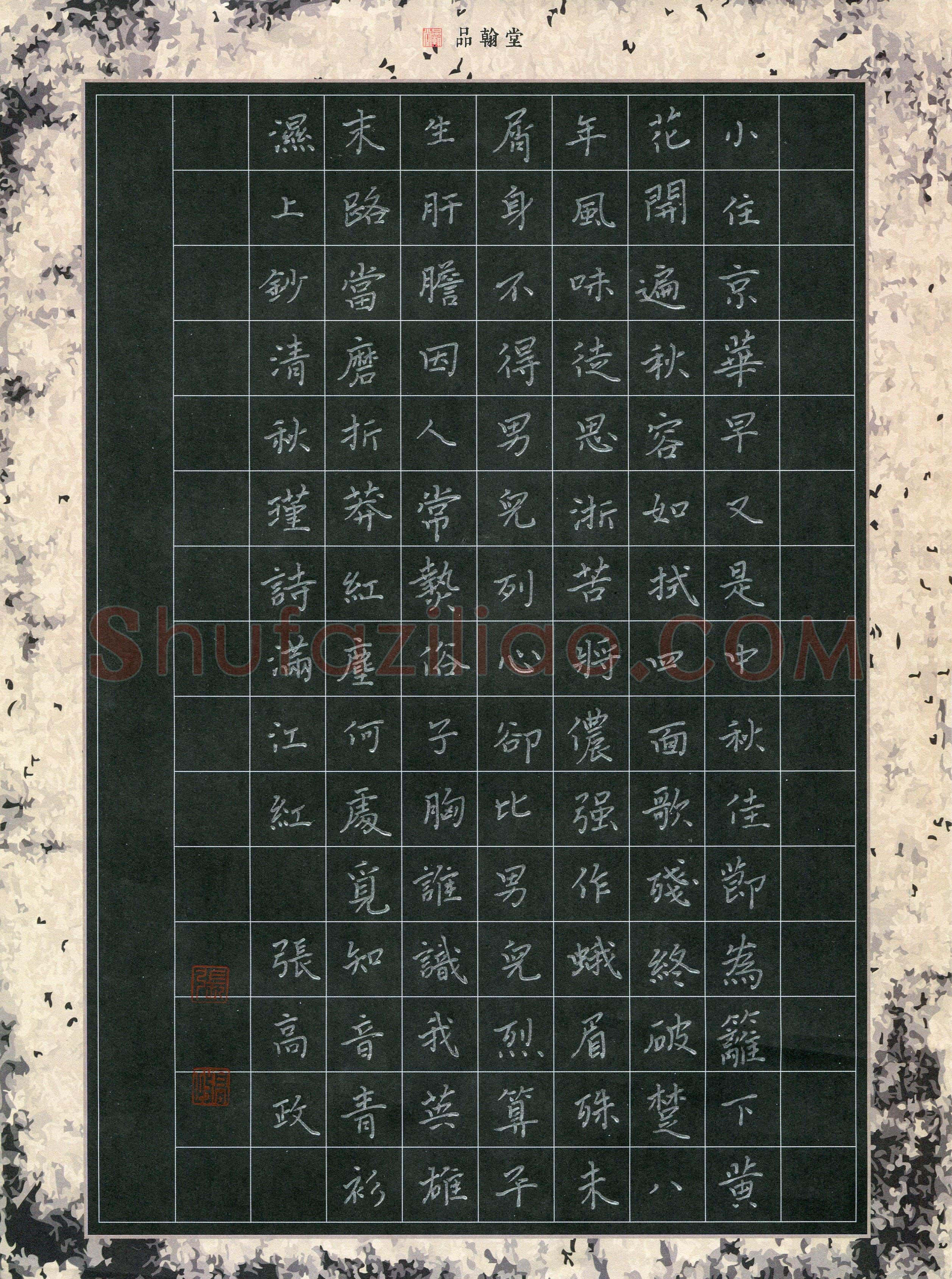 张高政(少儿组 14岁 银奖)硬笔书法大赛获奖作品,张高政硬笔书法作品