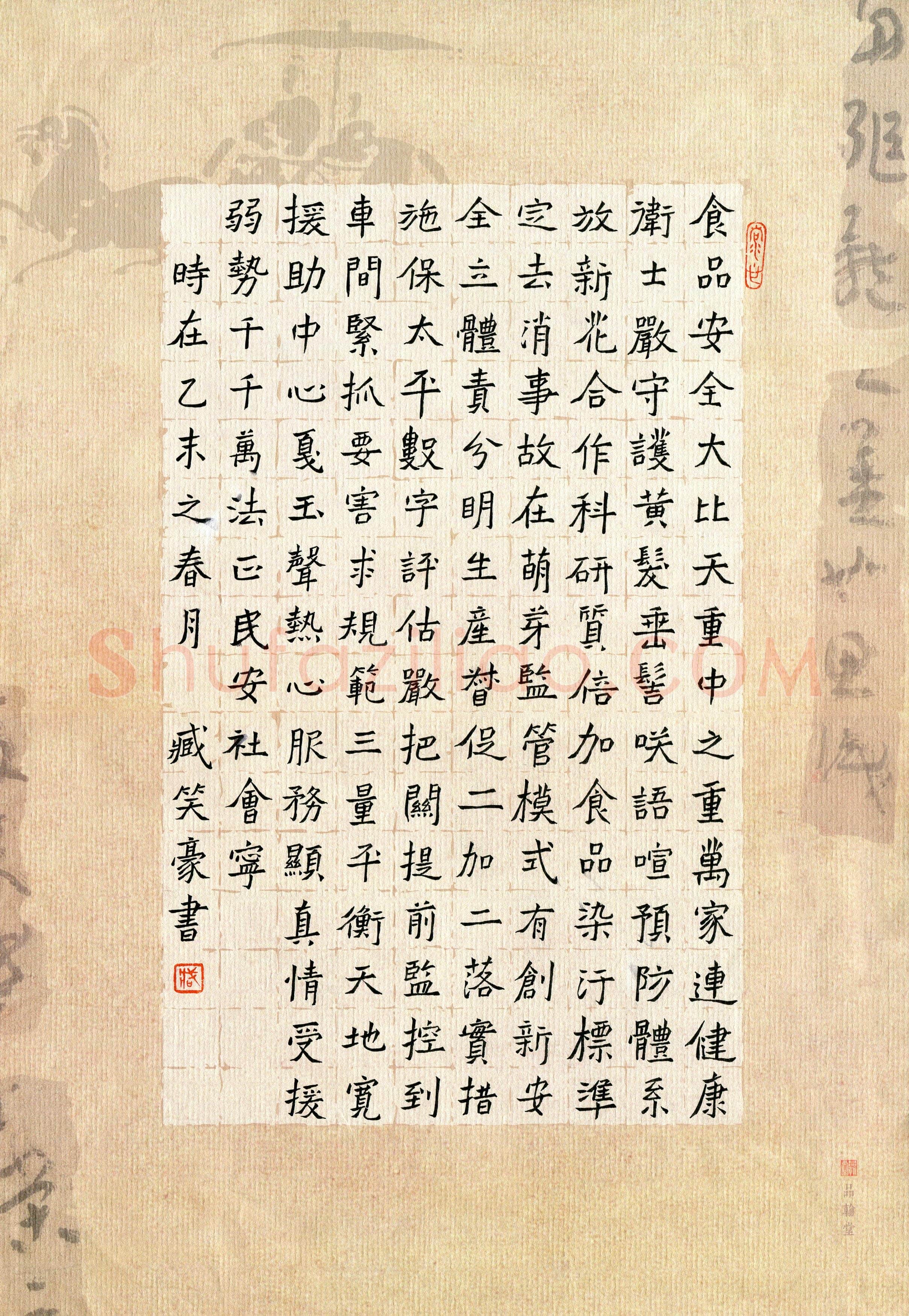 臧笑豪(少儿组 15岁 银奖)硬笔书法大赛获奖作品,臧笑豪硬笔书法作品