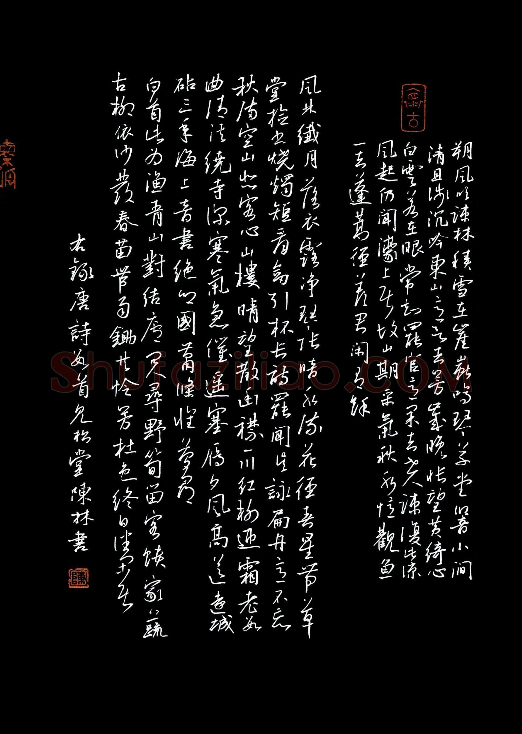 陈林(成人组 铜奖)硬笔书法大赛获奖作品,陈林硬笔书法作品