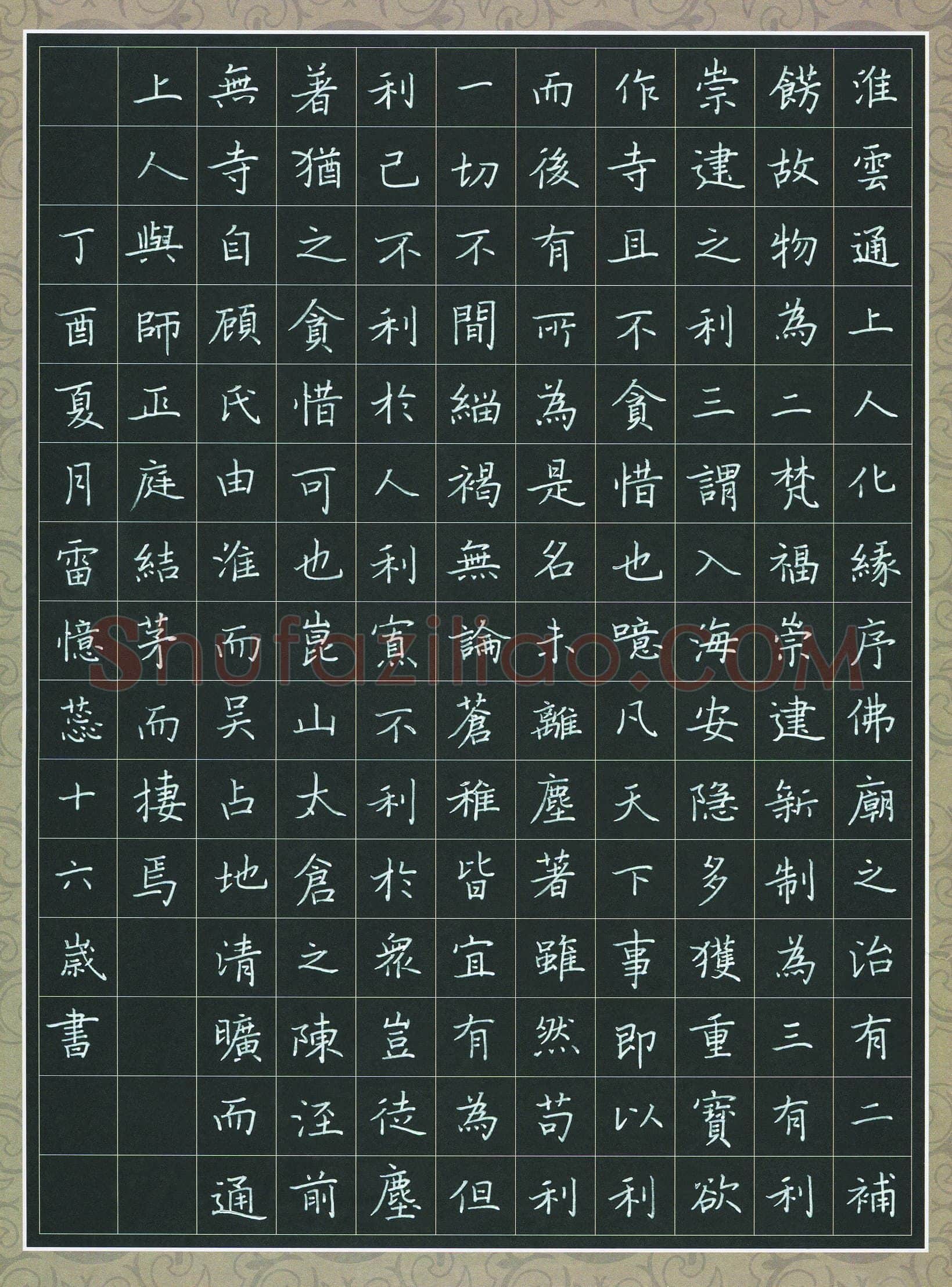 雷忆蕊(少儿组 16岁 金奖)硬笔书法大赛获奖作品,雷忆蕊硬笔书法作品