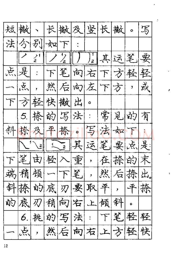 庞中华硬笔楷书字帖,摘自《庞中华钢笔字帖》84版