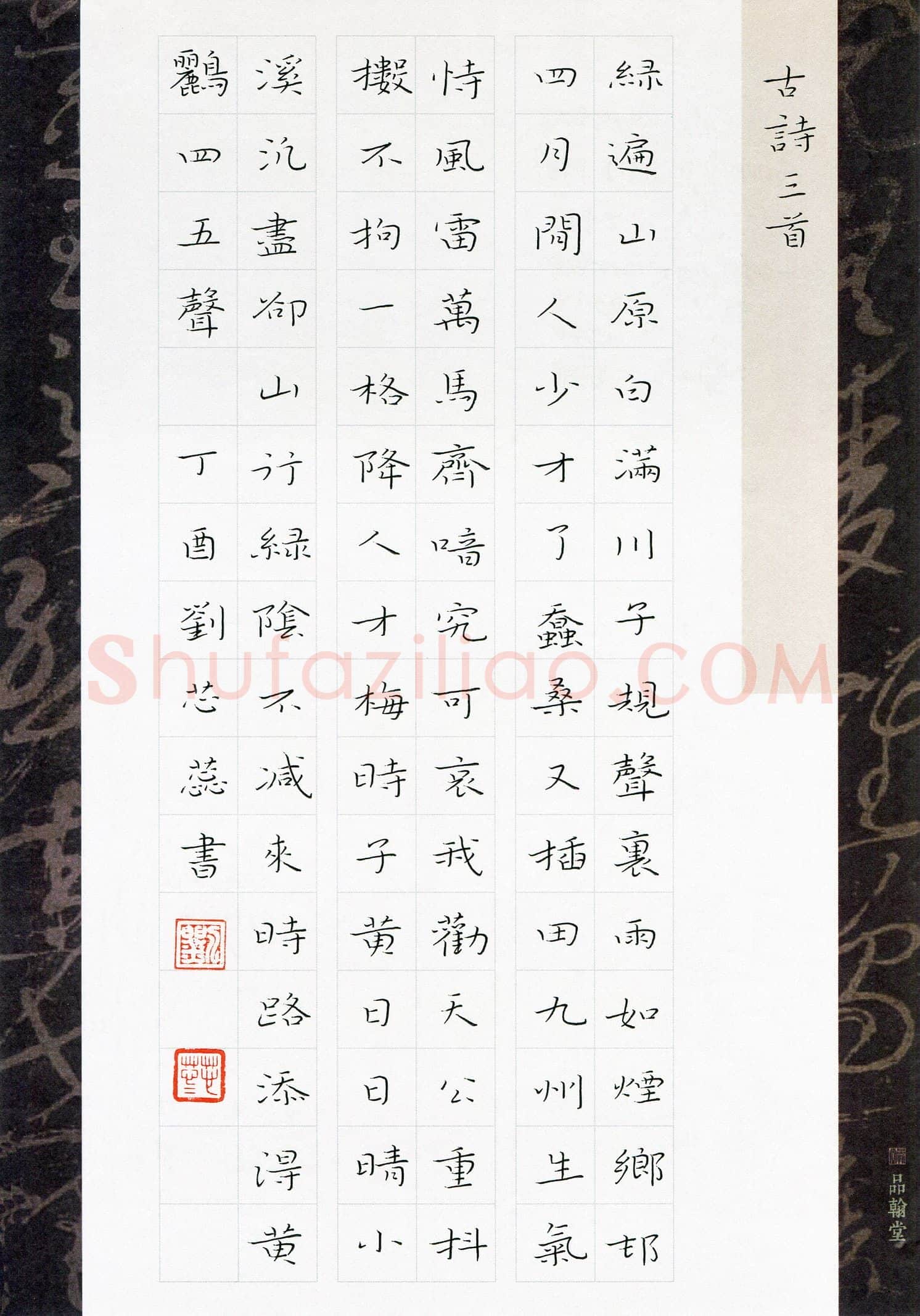 刘芯蕊(少儿组 12岁 金奖)硬笔书法大赛获奖作品,刘芯蕊硬笔书法作品