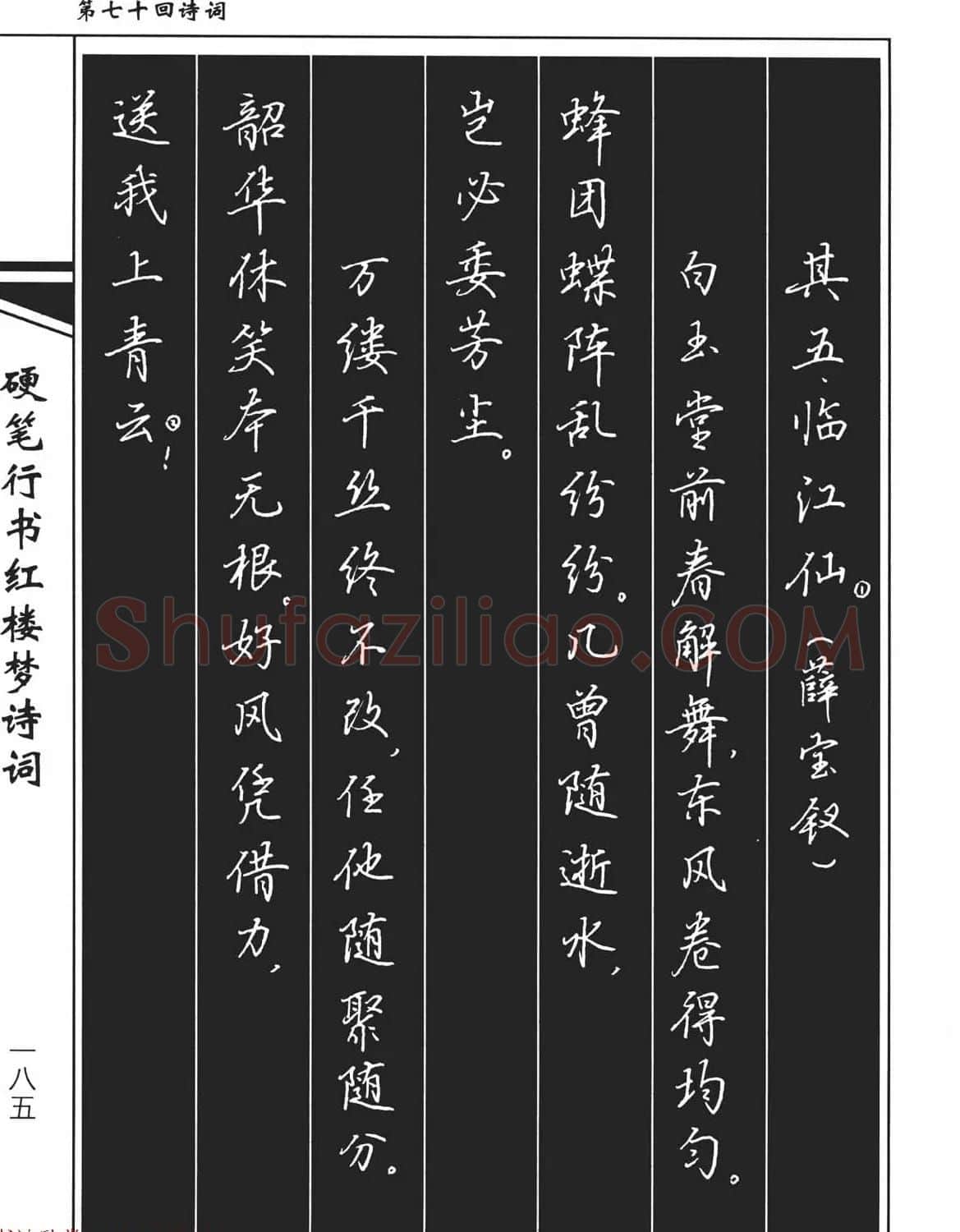吴玉生钢笔字帖欣赏《硬笔行书红楼梦诗词》 | 硬笔书法字帖