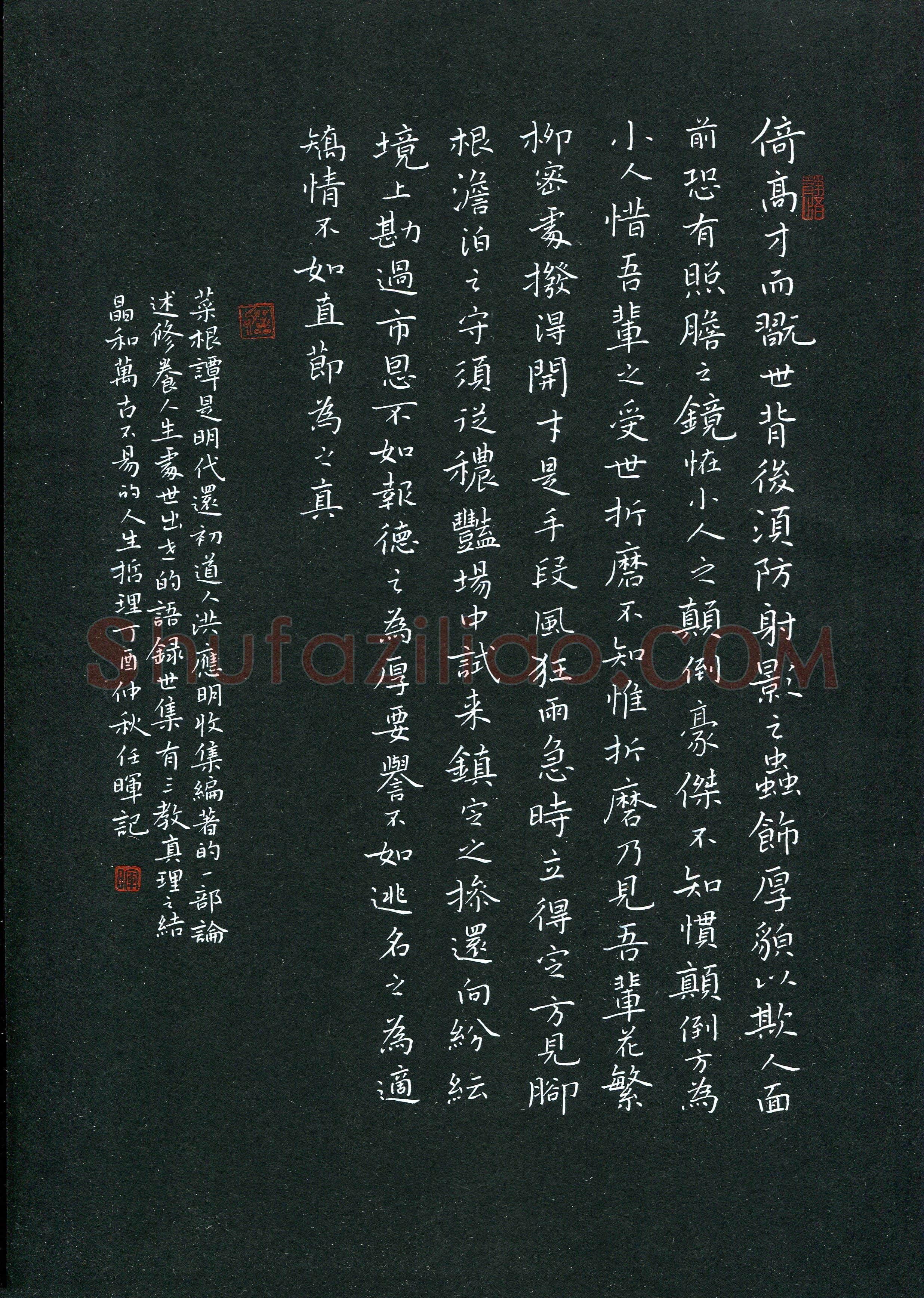 任晖(成人组 铜奖)硬笔书法大赛获奖作品,任晖硬笔书法作品