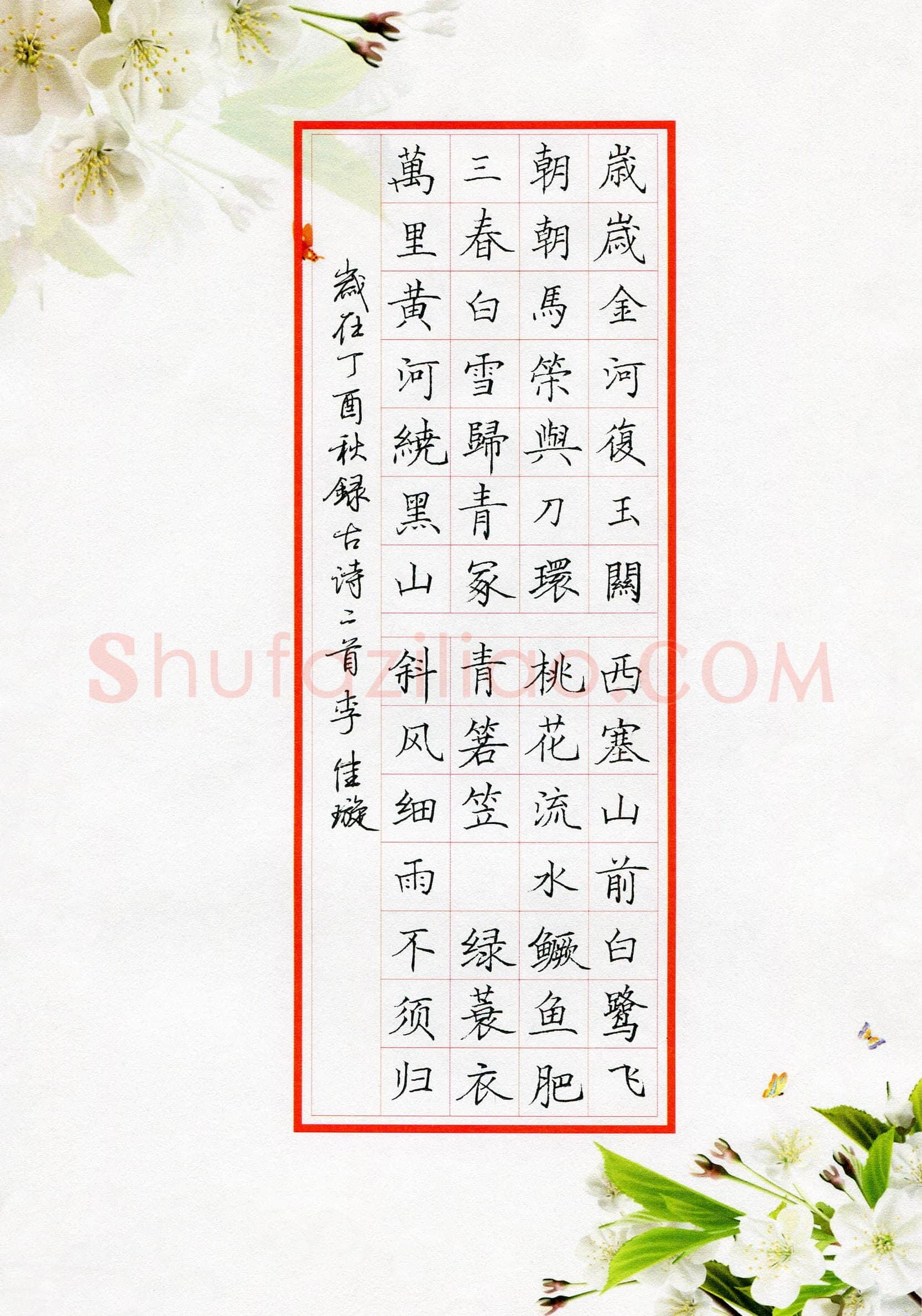 李佳璇(少儿组 15岁 金奖)硬笔书法大赛获奖作品,李佳璇硬笔书法作品