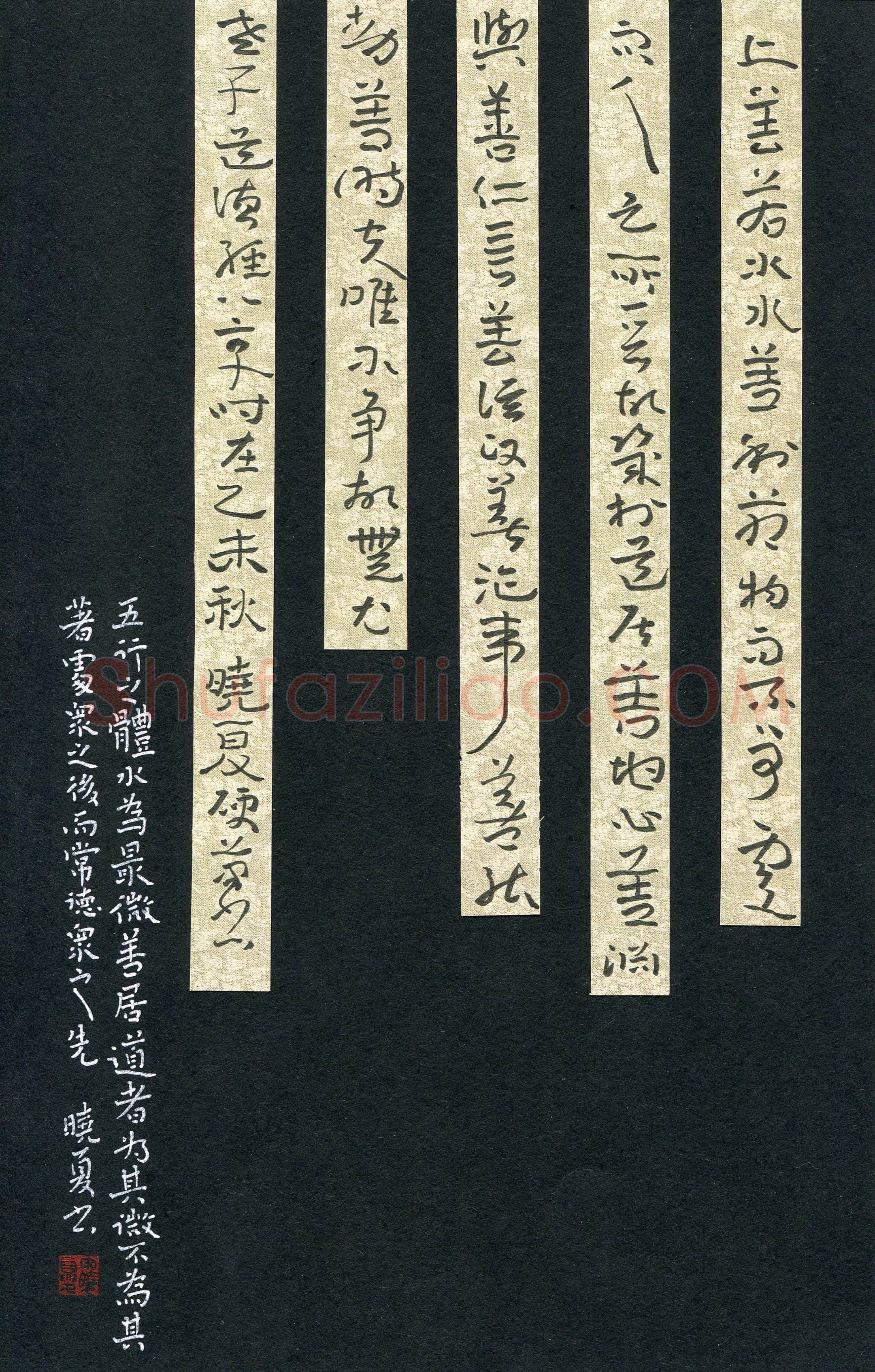 宋晓夏(成人组 优秀奖)硬笔书法大赛获奖作品,宋晓夏硬笔书法作品
