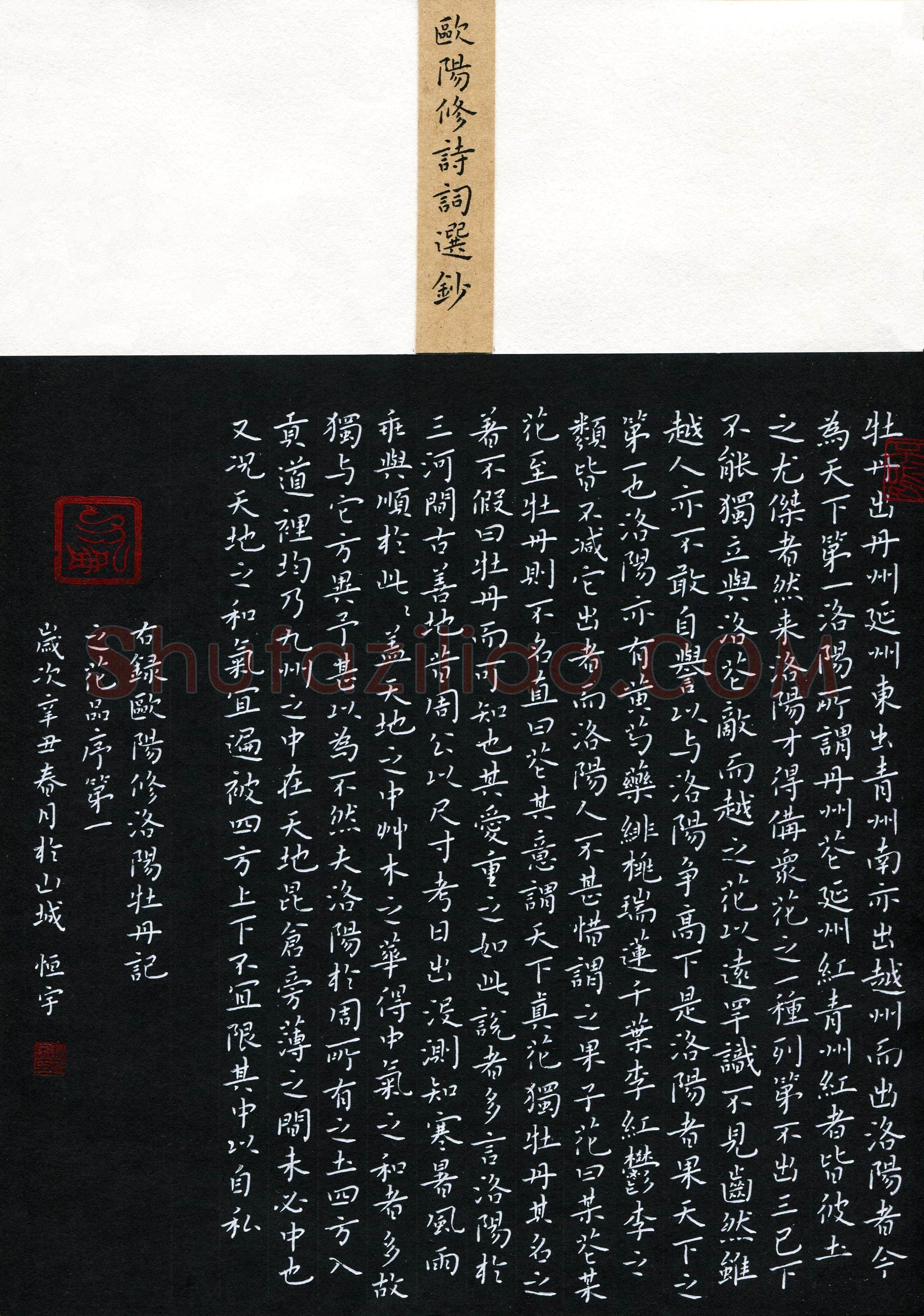 赵恒宇(成人组 楷书 优秀奖)硬笔书法大赛获奖作品,赵恒宇硬笔书法作品