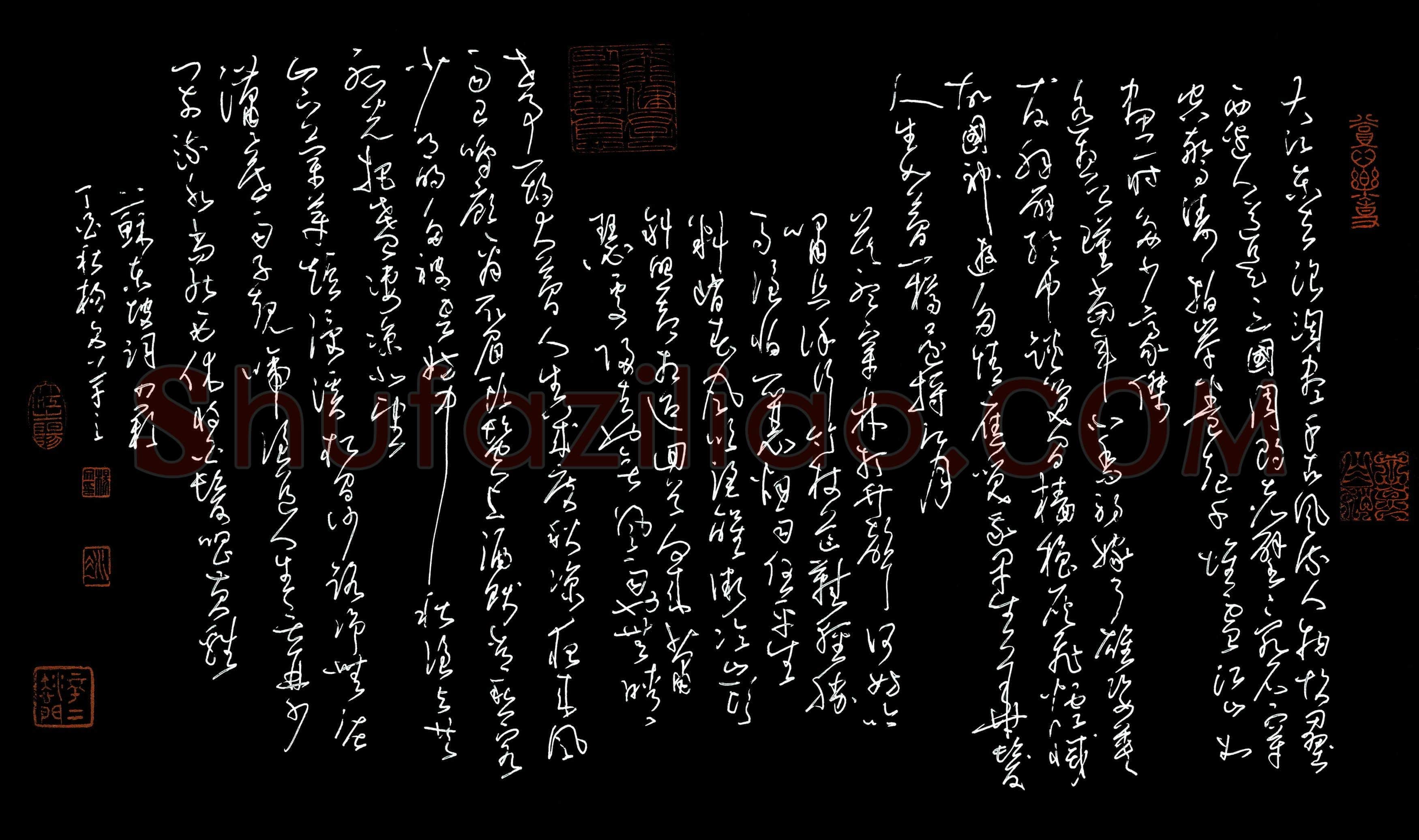 杨文硬笔草书苏东坡词四首,杨文硬笔书法作品