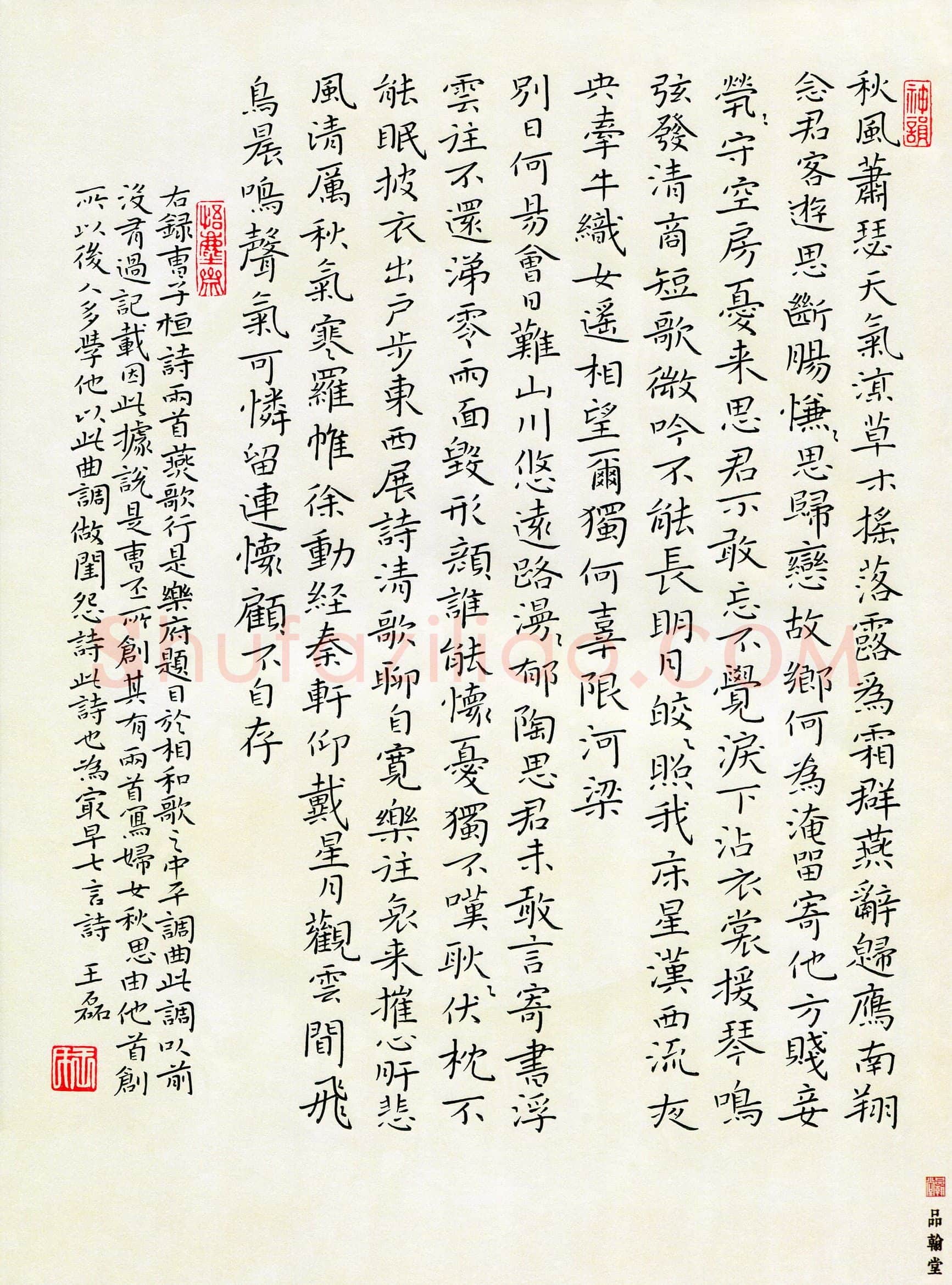 王磊(成人组 铜奖)硬笔书法大赛获奖作品,王磊硬笔书法作品
