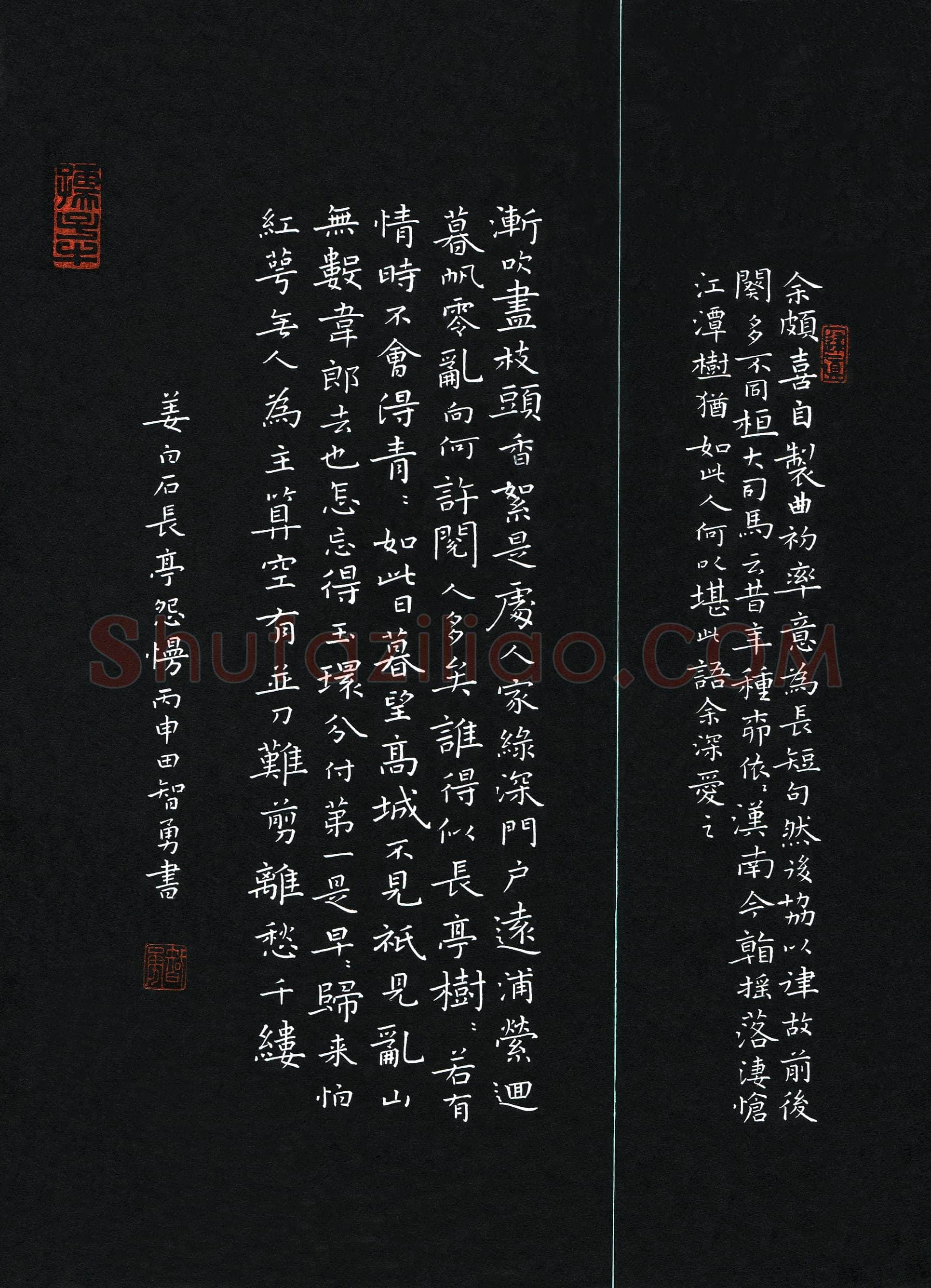 田智勇(成人组 特等奖)硬笔书法大赛获奖作品,特等奖·田智勇硬笔书法作品