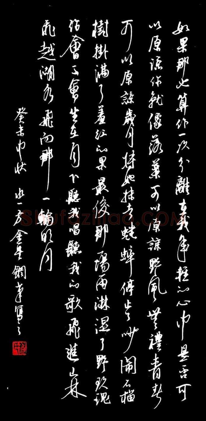 蔡金星硬笔行书现代诗,蔡金星硬笔书法作品