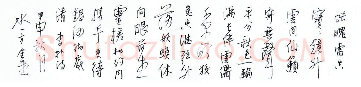 蔡金星硬笔行书李朴诗,蔡金星硬笔书法作品