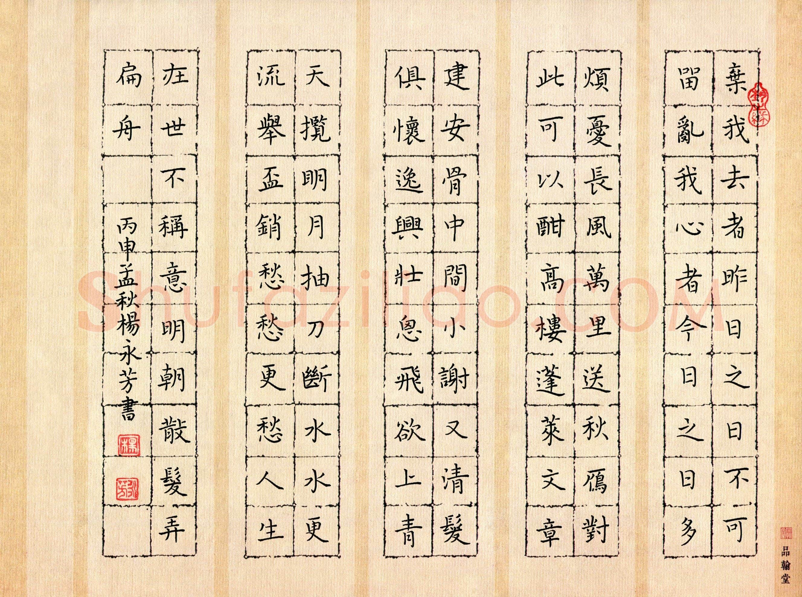 杨永芳(成人组)硬笔书法大赛入围作品选登,杨永芳硬笔书法作品
