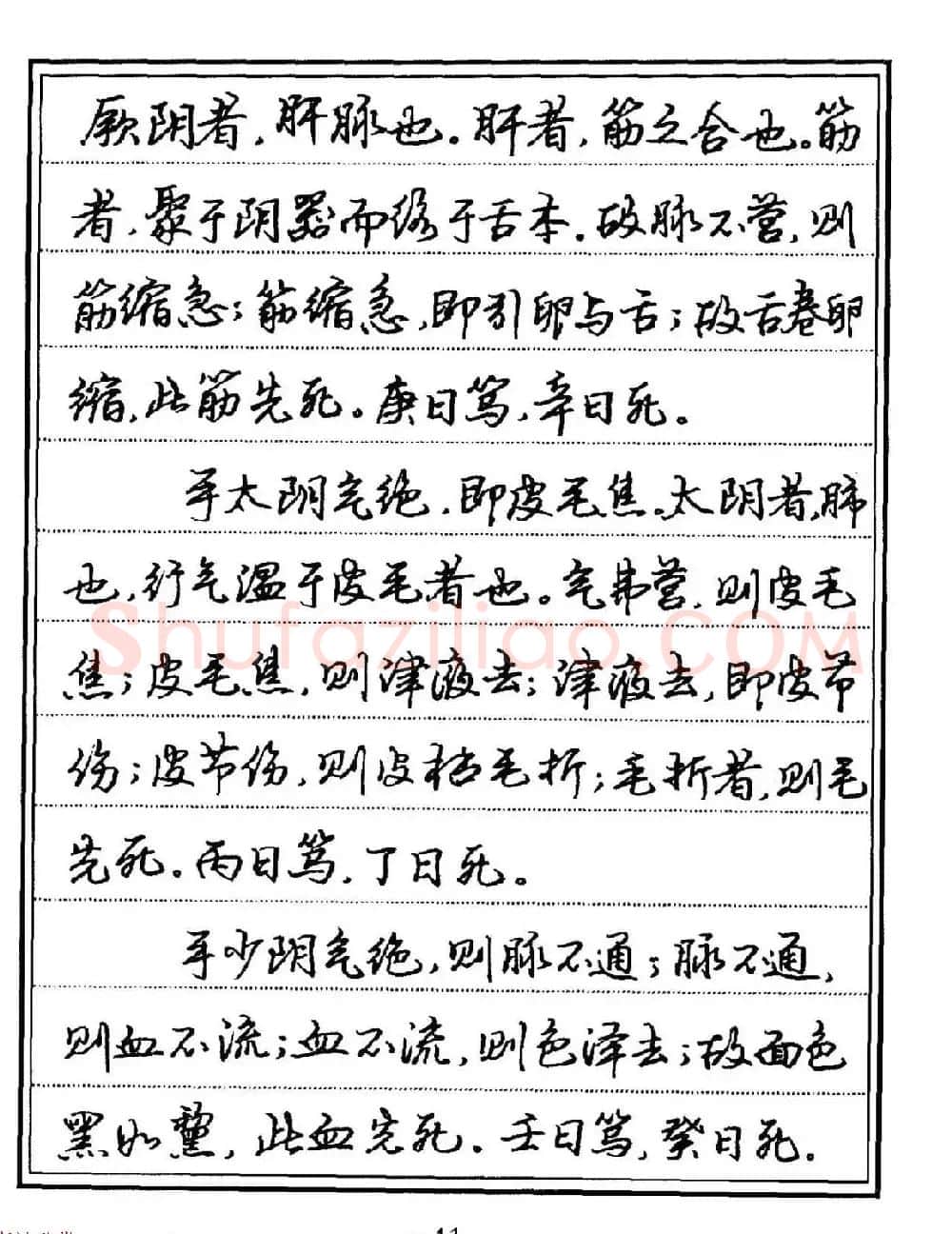 苏德生硬笔书法《中医经典钢笔字帖·难经》 | 硬笔书法字帖