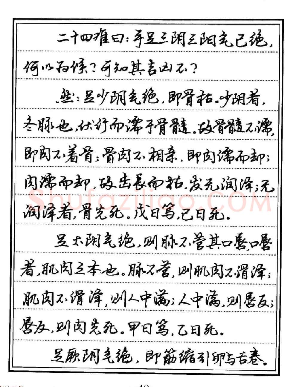 苏德生硬笔书法《中医经典钢笔字帖·难经》 | 硬笔书法字帖