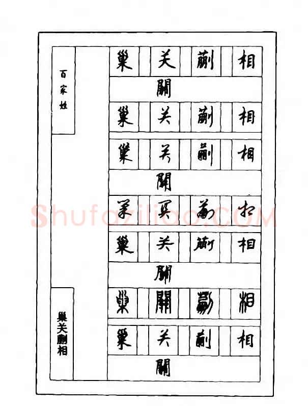 钢笔七体字帖《顾仲安书百家姓》 | 硬笔书法字帖