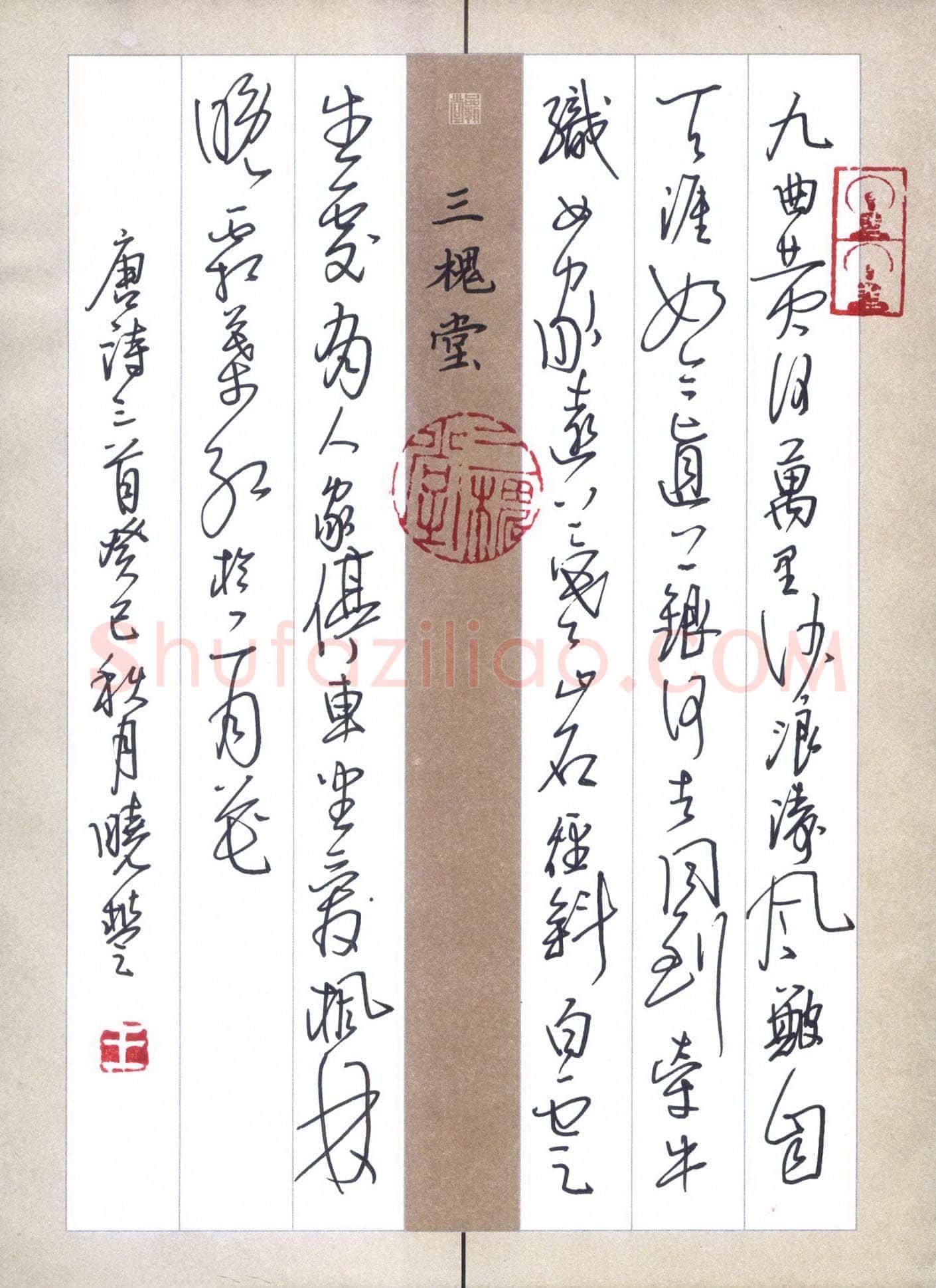 王晓丰硬笔行草唐诗三首,王晓丰硬笔书法作品