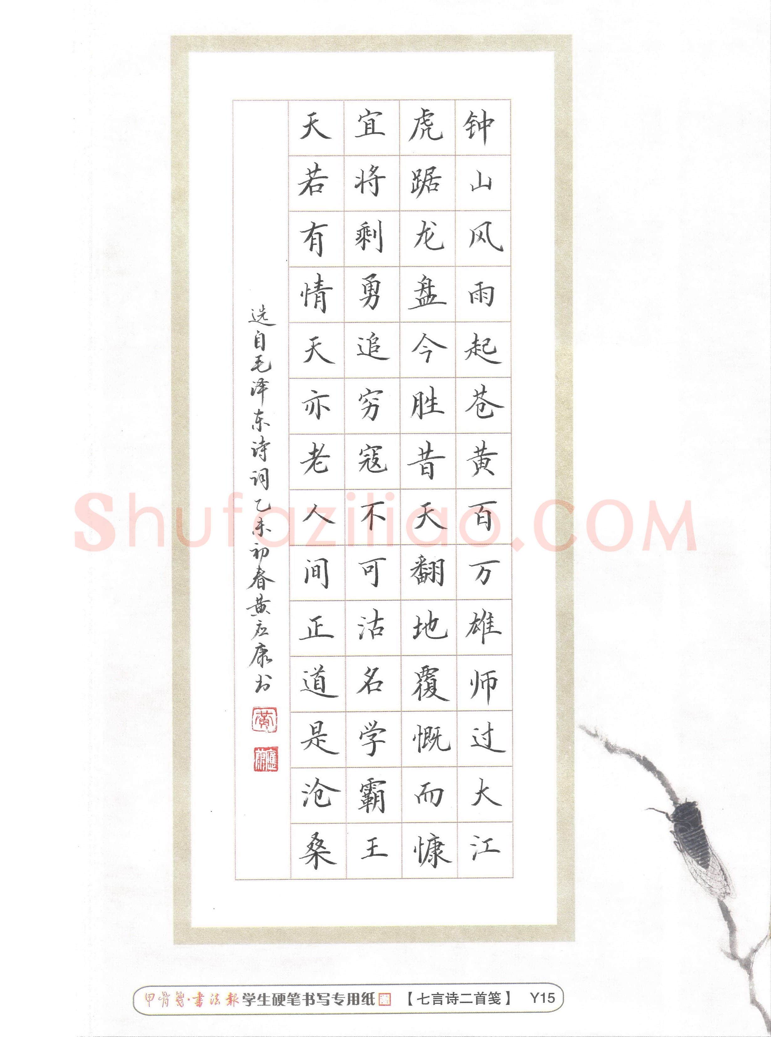黄应康(成人组 优秀奖)硬笔书法大赛获奖作品,黄应康硬笔书法作品