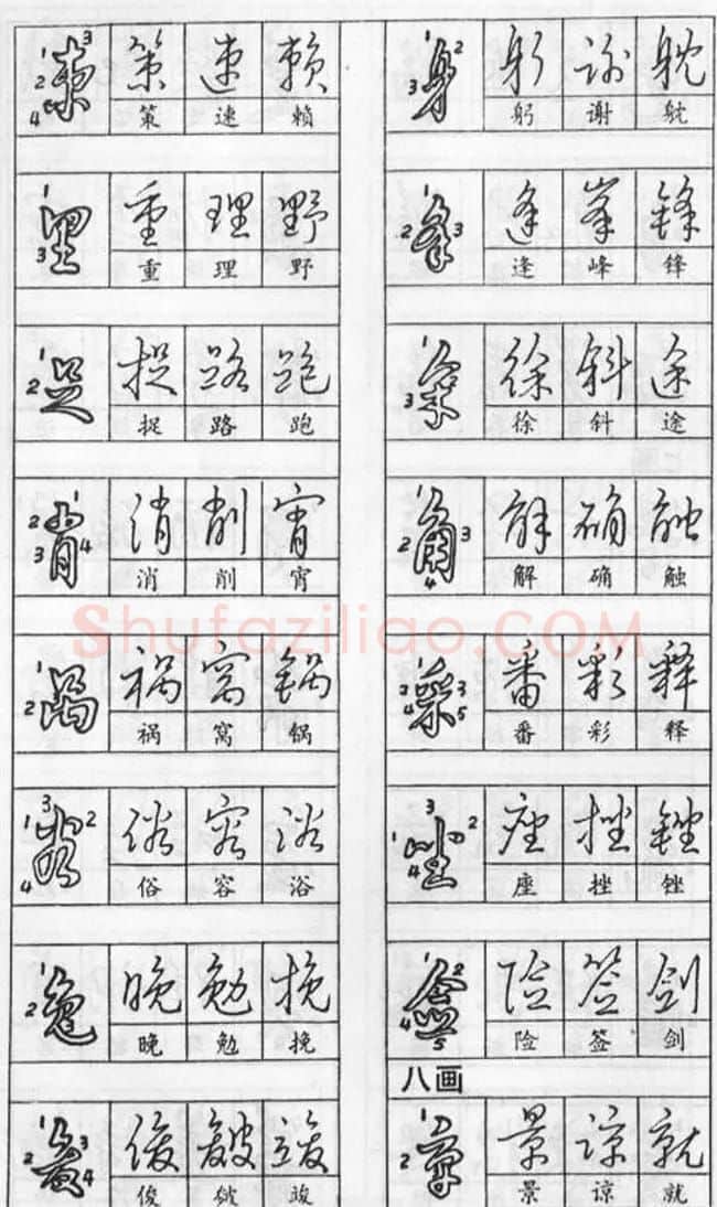 黄若舟经典字帖《怎样快写钢笔字》 | 硬笔书法字帖