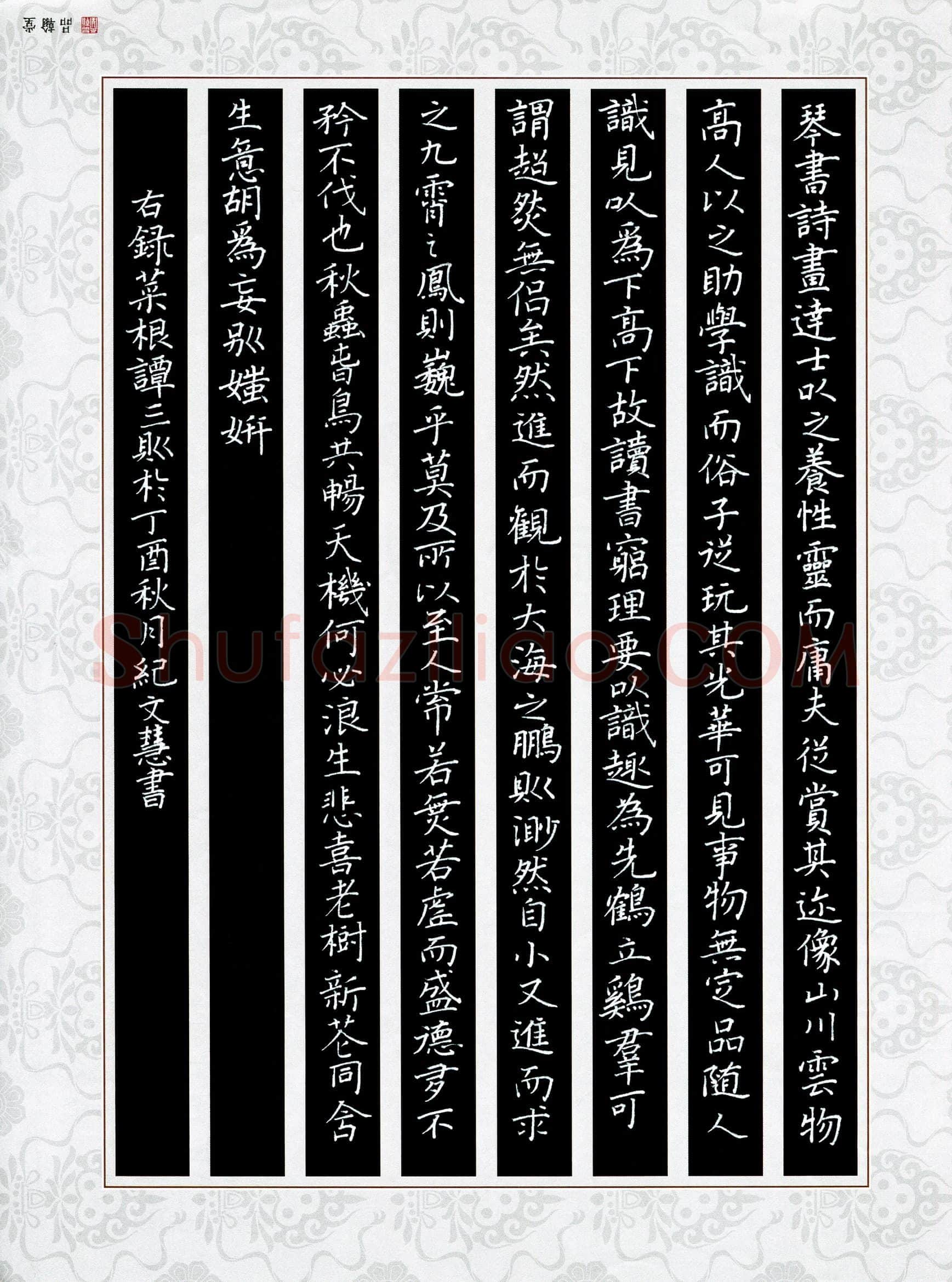 纪文慧(少儿组 11岁 银奖)硬笔书法大赛获奖作品,纪文慧硬笔书法作品