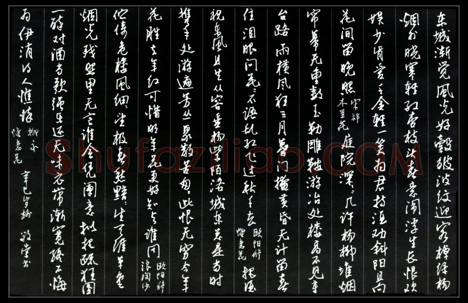 蔡敬崇硬笔行书宋词四首,硬笔书法作品