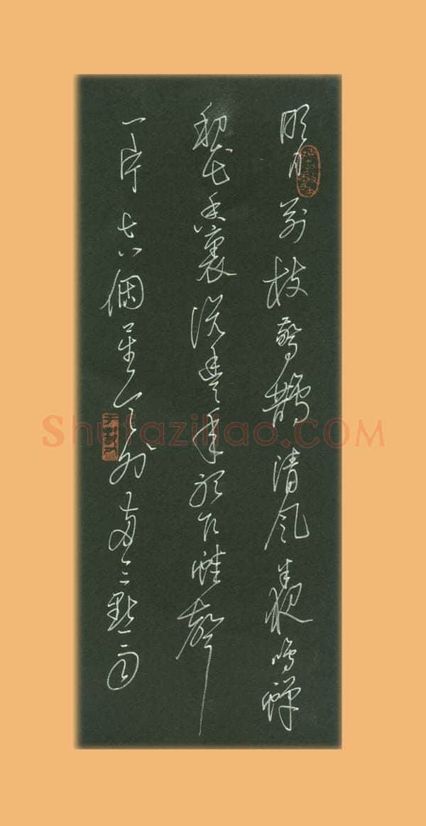 谢继东硬笔草书辛弃疾词一首,谢继东硬笔书法作品