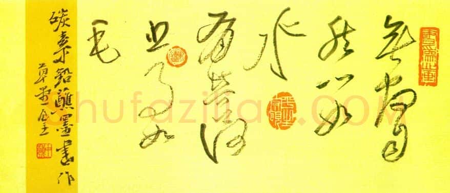 李中岭硬笔草书,李中岭硬笔书法作品
