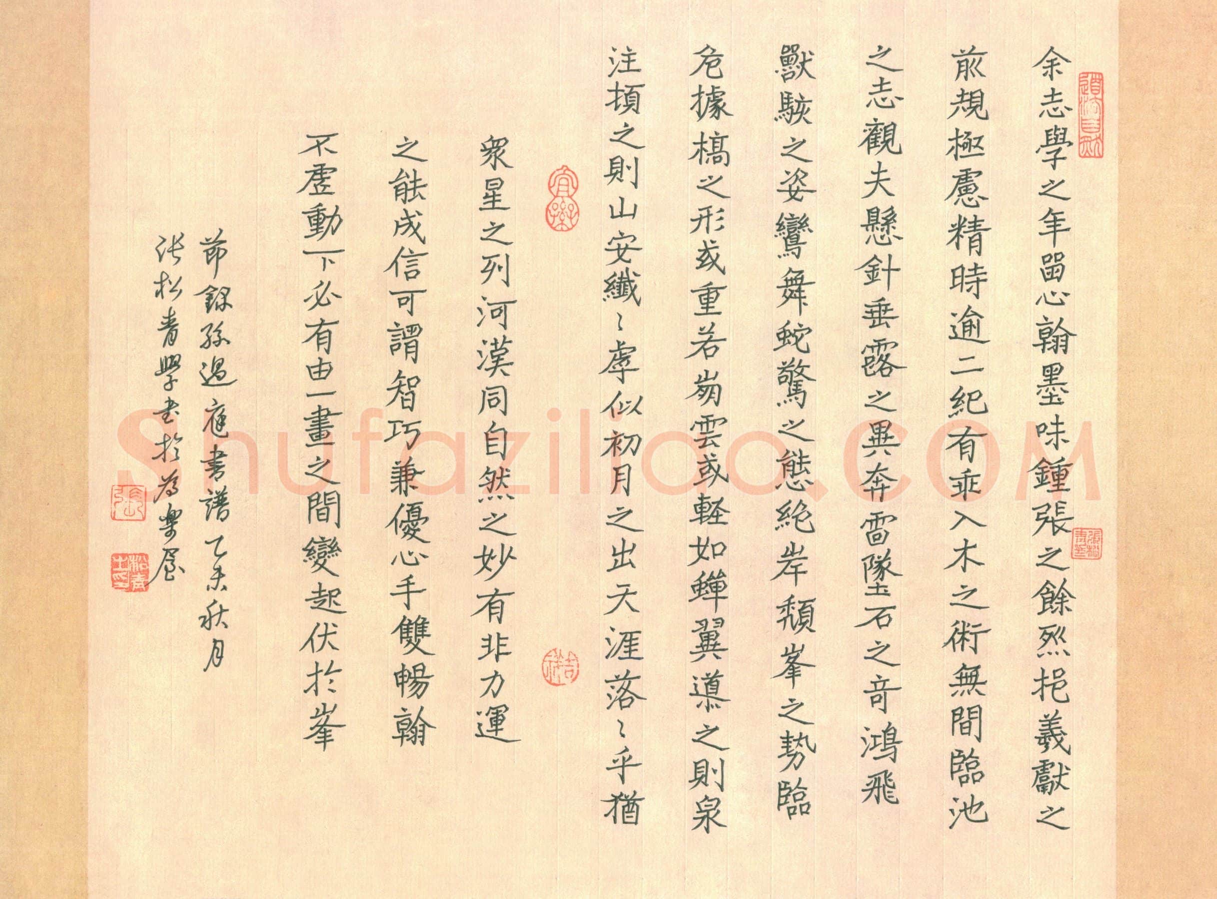 张松青硬笔楷书节录孙过庭书谱,张松青硬笔书法作品