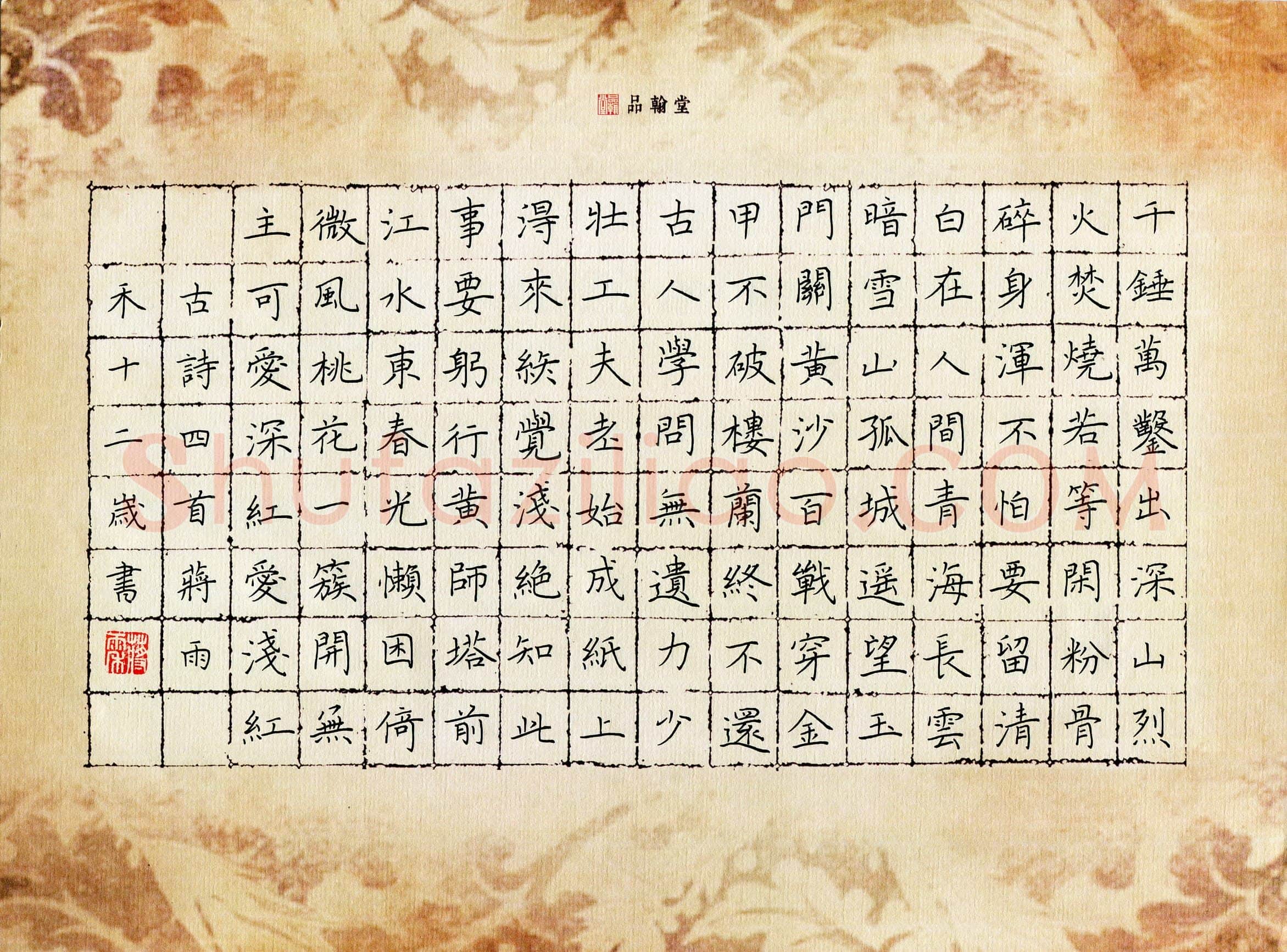 蒋雨禾(少儿组 12岁 银奖)硬笔书法大赛获奖作品,蒋雨禾硬笔书法作品