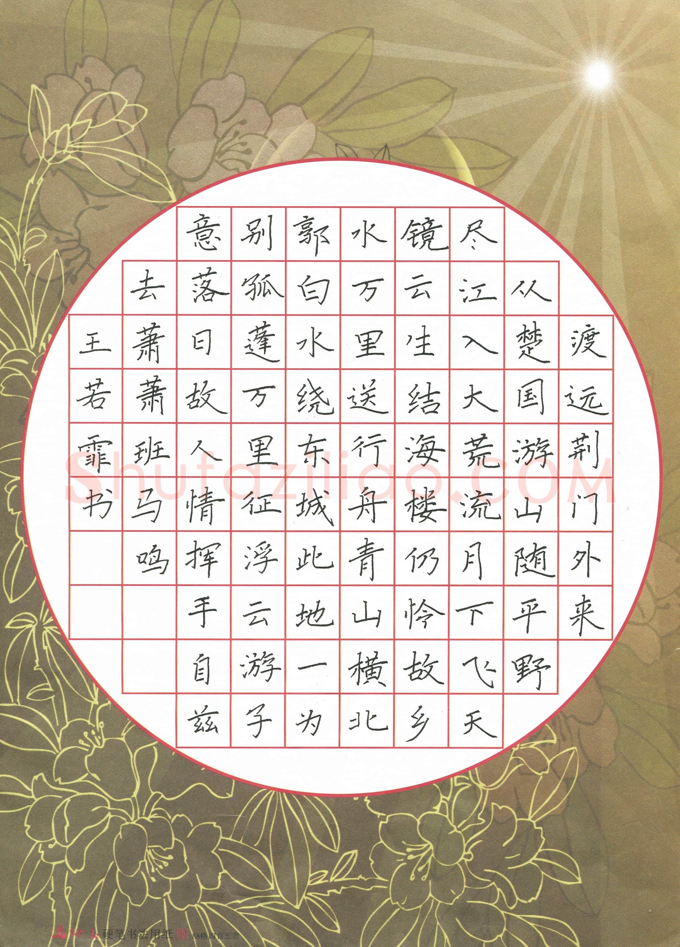 王若霏(少儿组 10岁)硬笔书法大赛入围作品选登,王若霏硬笔书法作品