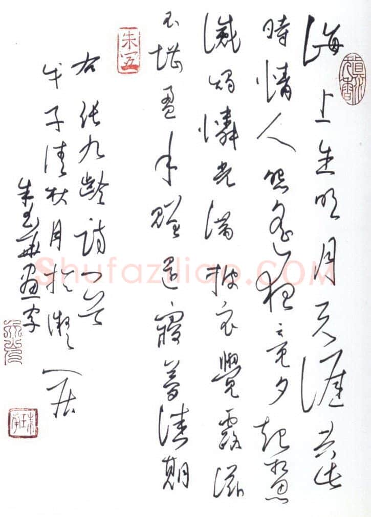 朱玉华硬笔行草张九龄诗一首,朱玉华硬笔书法作品