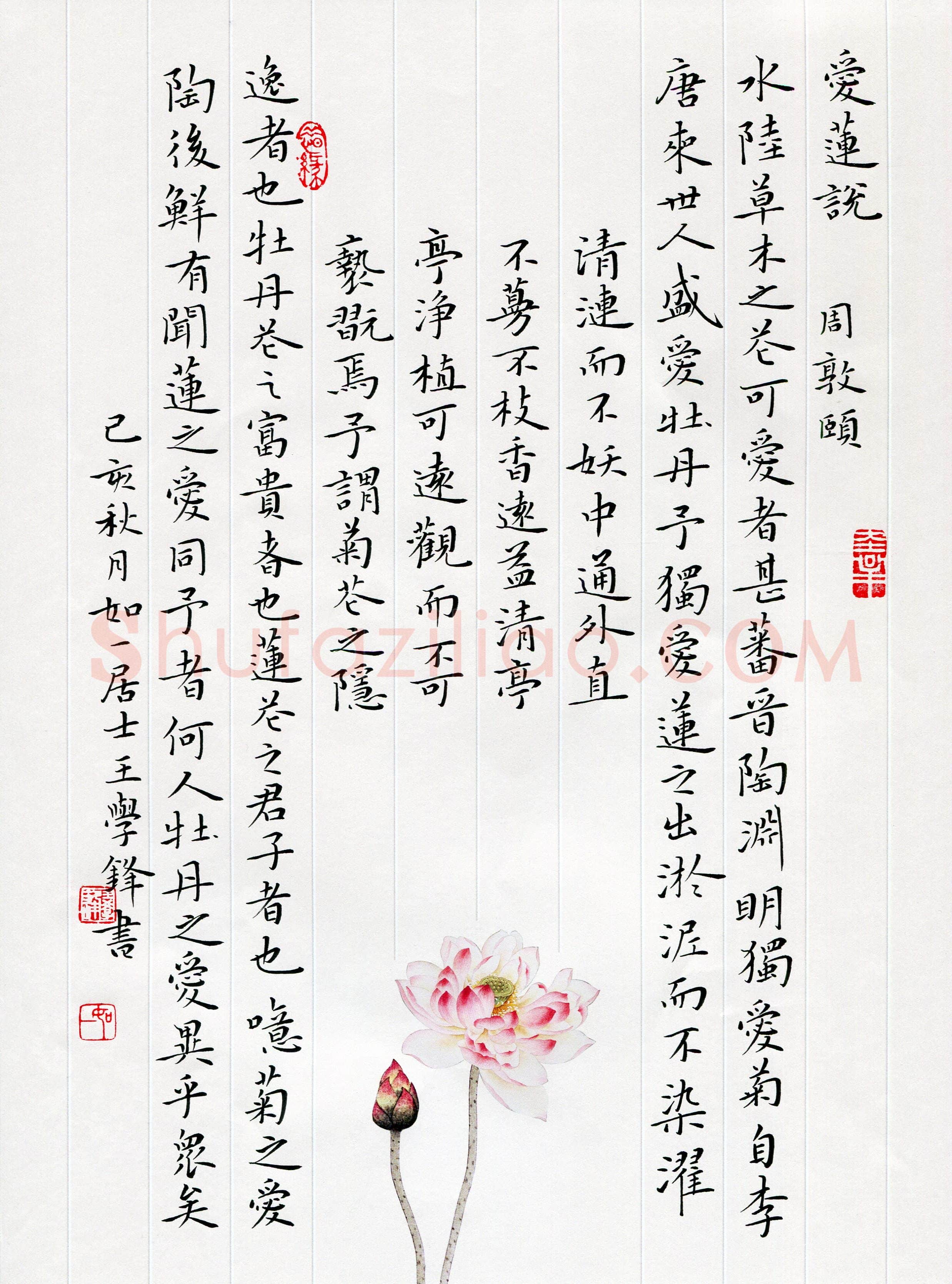 王学锋(成人组)硬笔书法大赛入围作品选登,王学锋硬笔书法作品