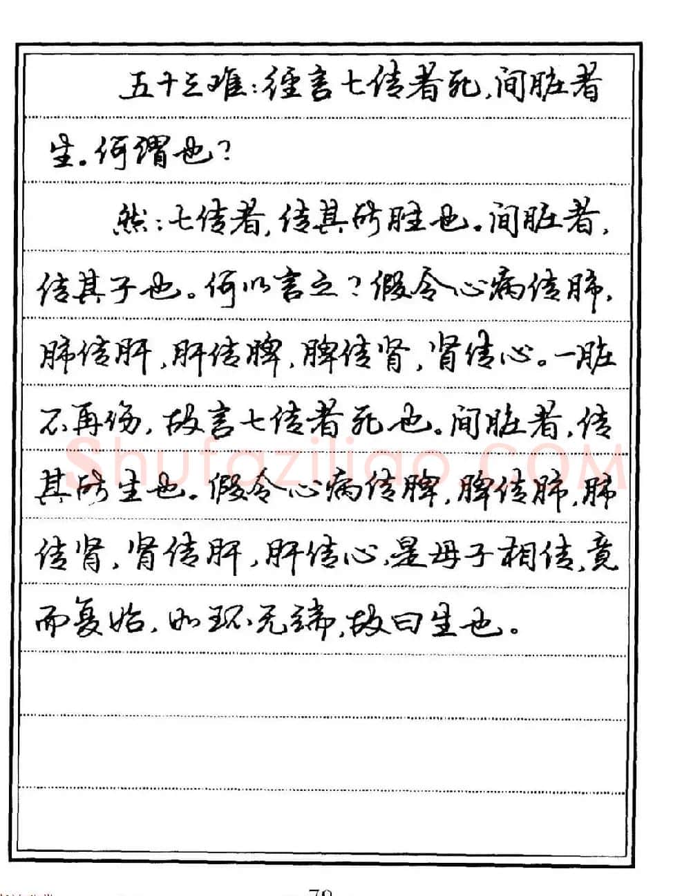 苏德生硬笔书法《中医经典钢笔字帖·难经》 | 硬笔书法字帖