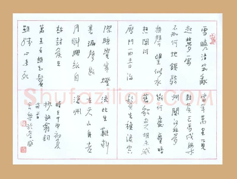陆舍无硬笔行书放翁词两首,陆舍无硬笔书法作品