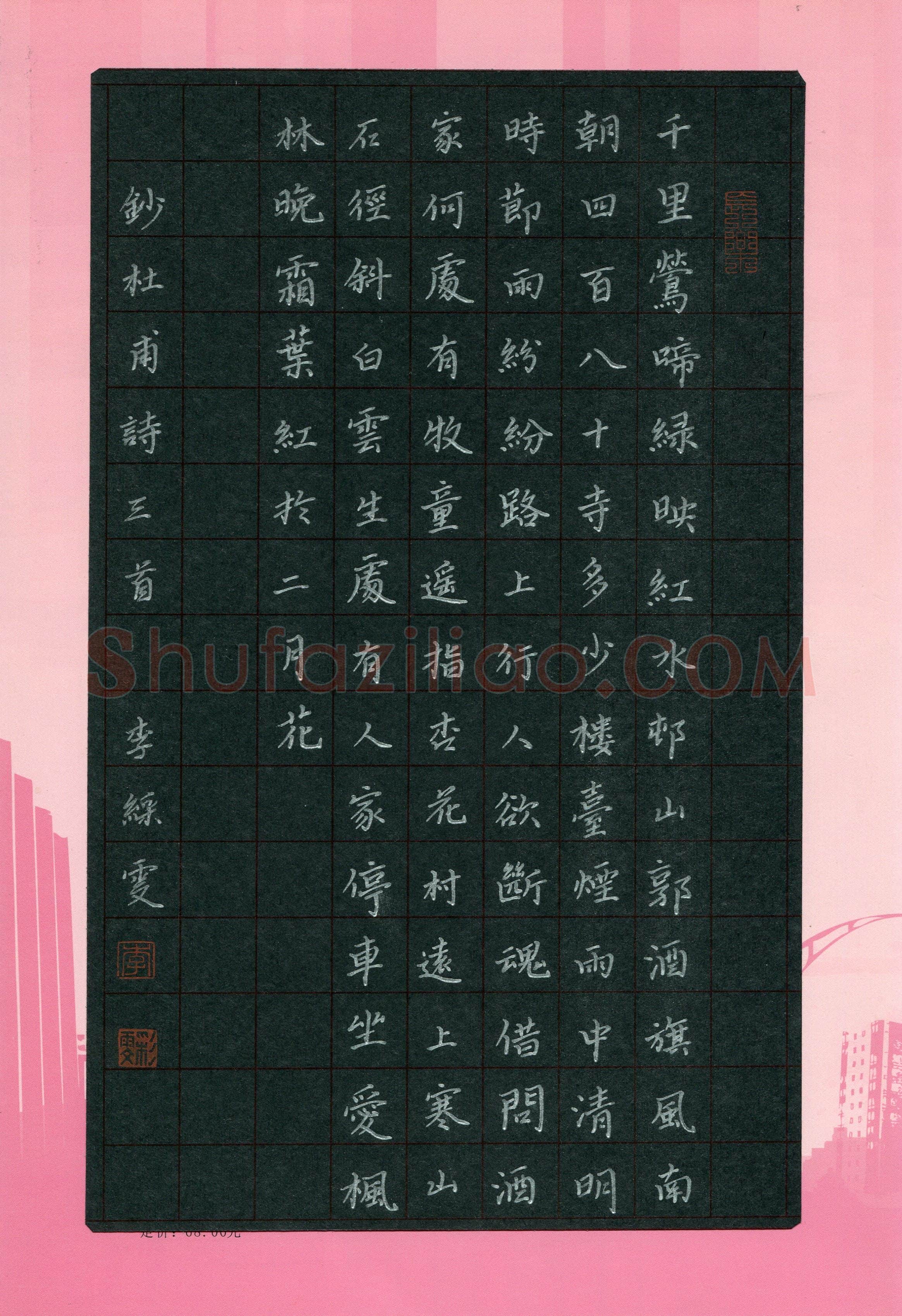 李彩雯(少儿组 14岁)硬笔书法大赛入围作品选登,李彩雯硬笔书法作品